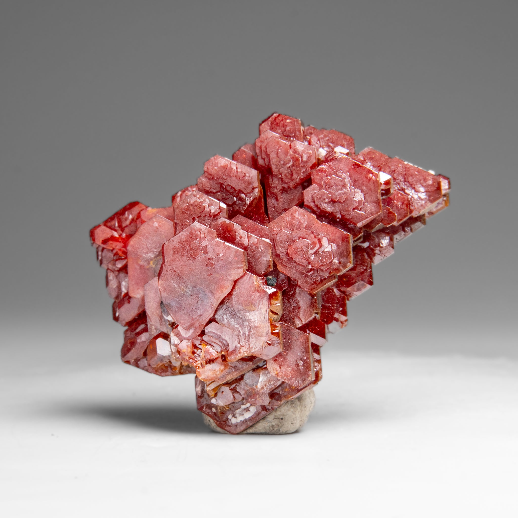 Vanadinite (Parallel Hoppered Growth) Crystal Cluster from Morocco (65.3 grams)