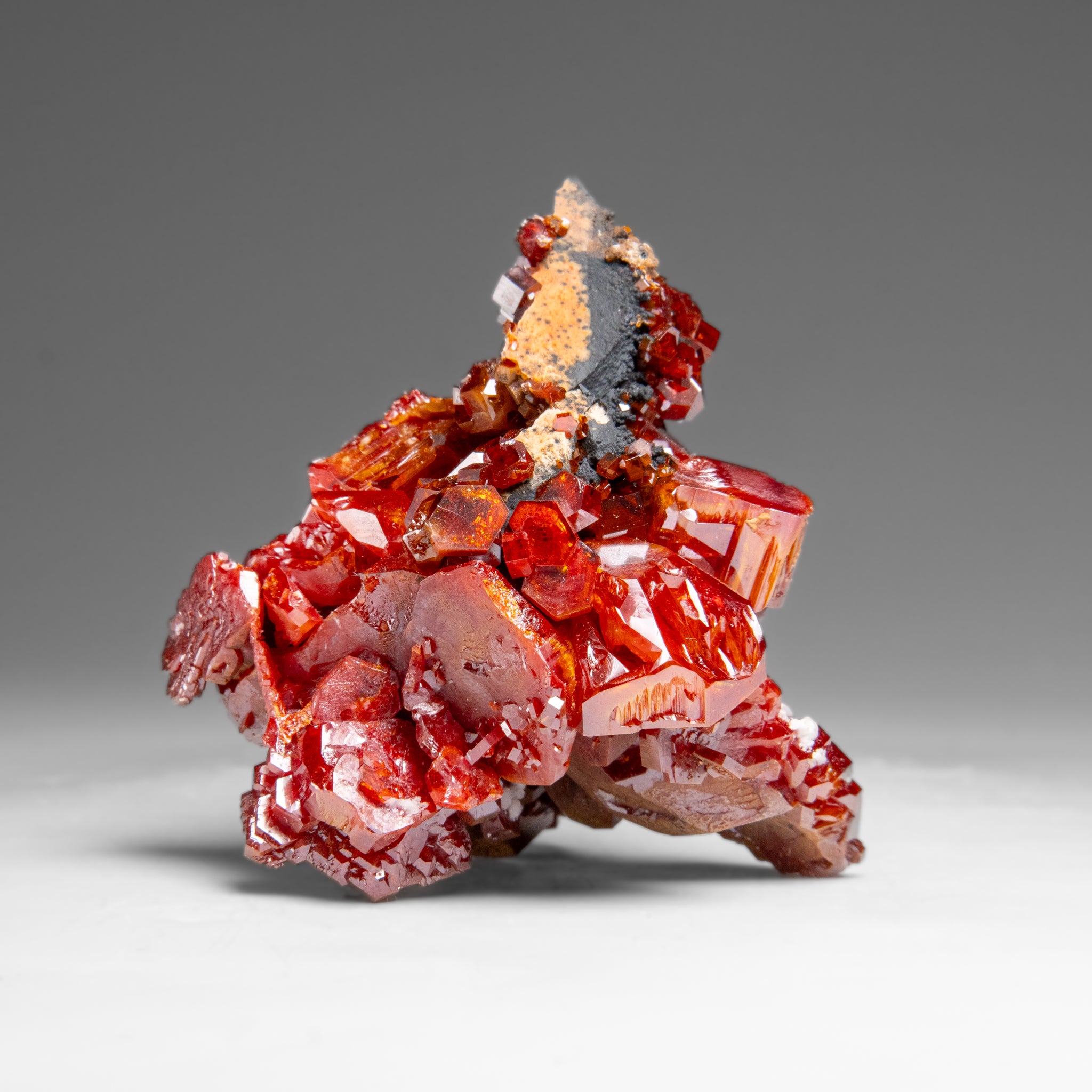 Vanadinite (Parallel Hoppered Growth) Crystal Cluster from Morocco (146.7 grams)