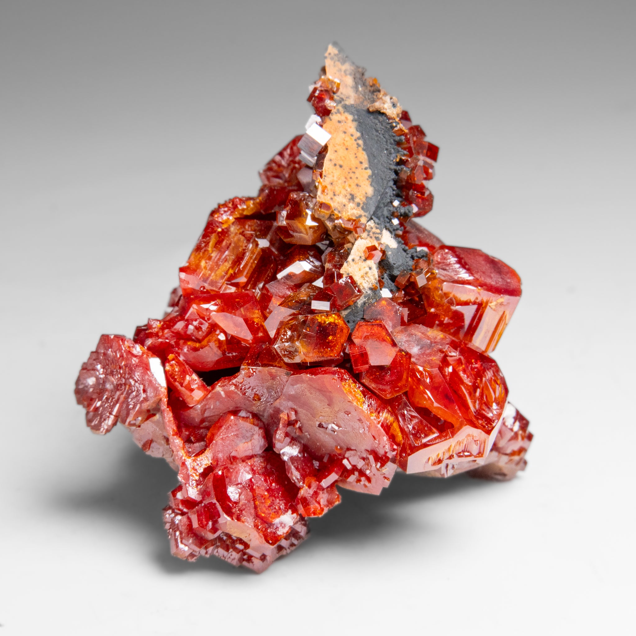 Vanadinite (Parallel Hoppered Growth) Crystal Cluster from Morocco (146.7 grams)
