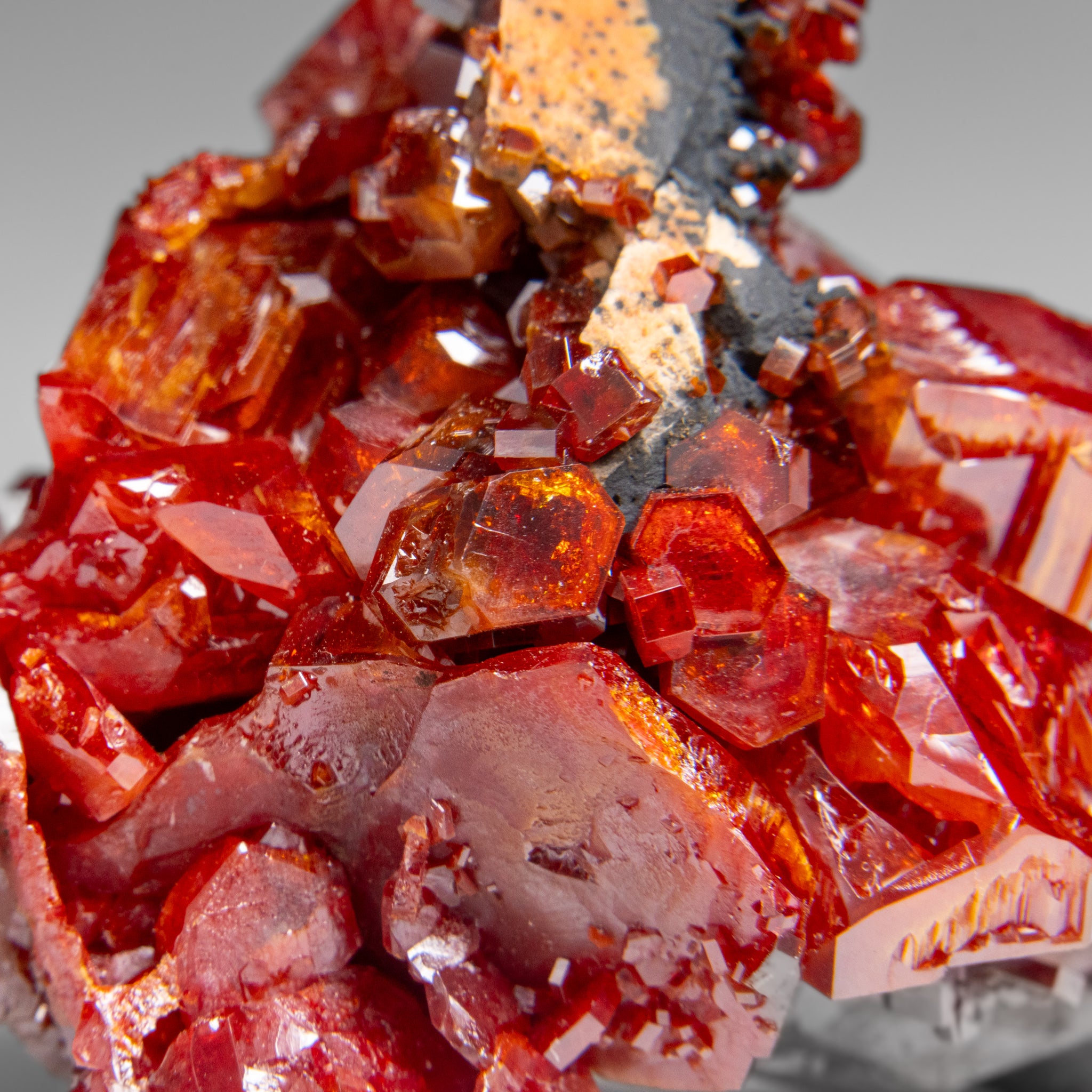 Vanadinite (Parallel Hoppered Growth) Crystal Cluster from Morocco (146.7 grams)