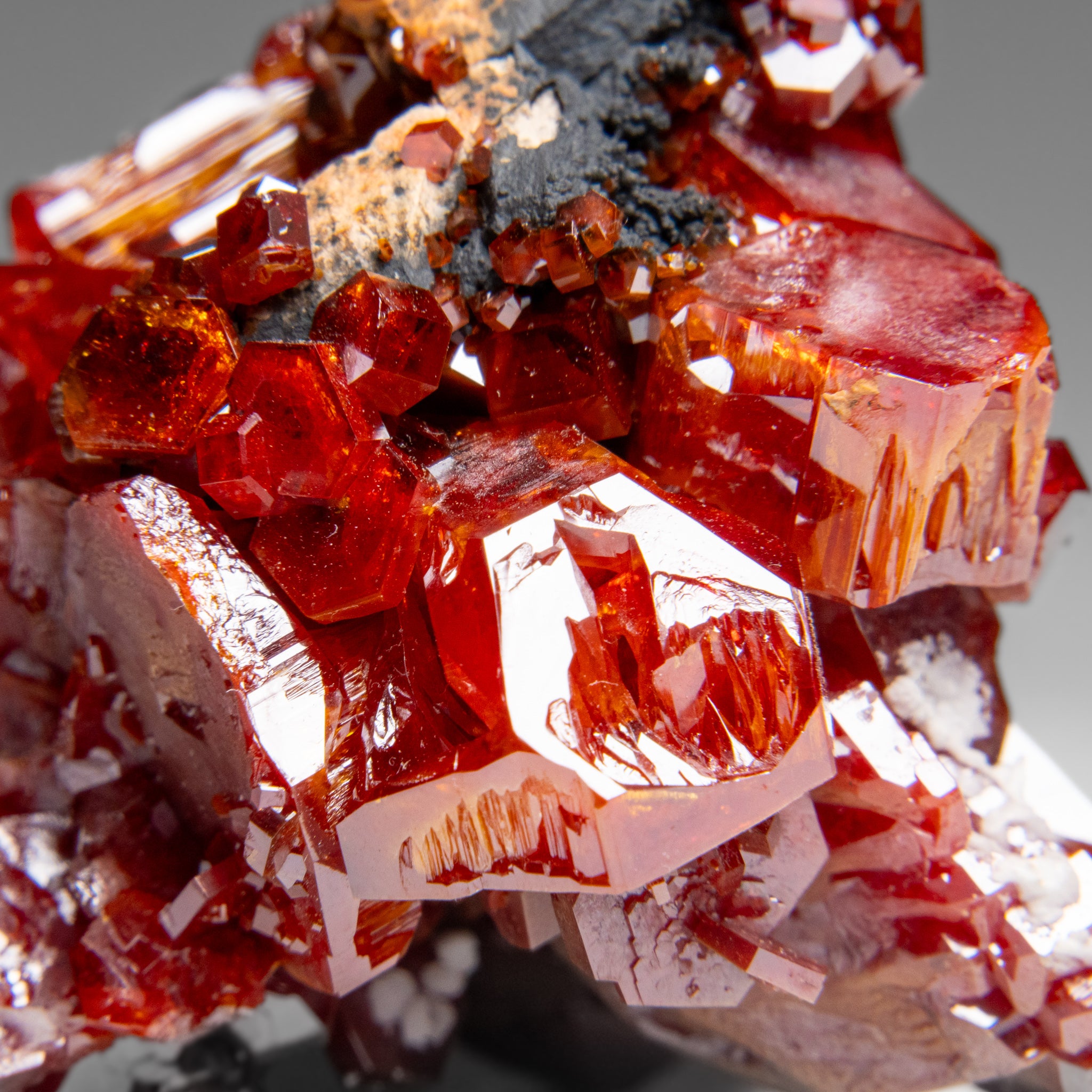 Vanadinite (Parallel Hoppered Growth) Crystal Cluster from Morocco (146.7 grams)