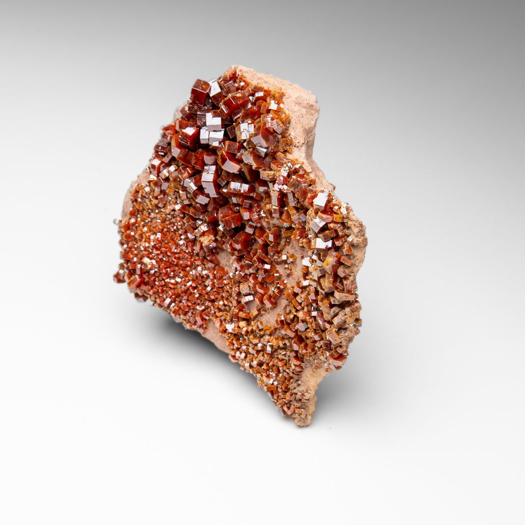 Vanadinite Crystal Cluster on Matrix from Morocco (2 lbs) — Astro