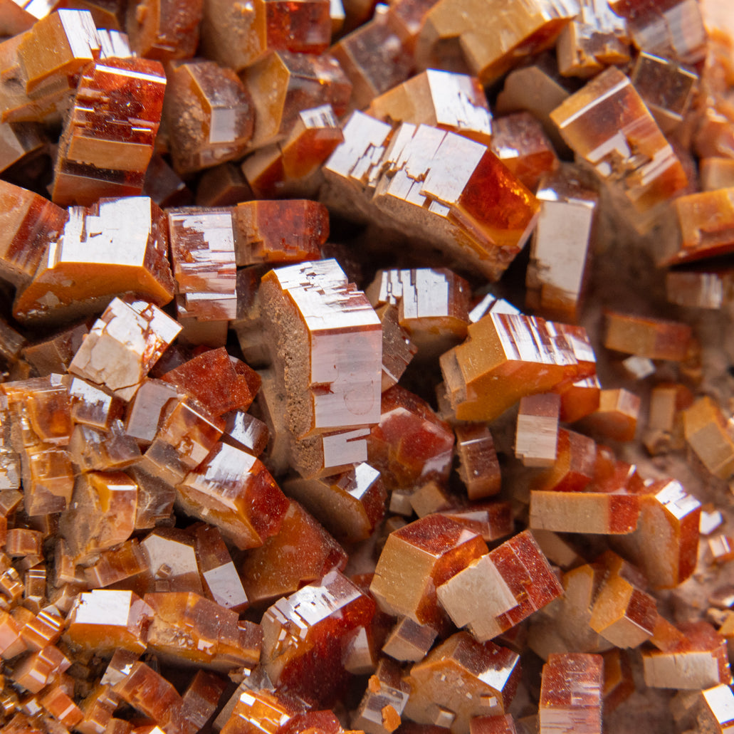 Vanadinite Crystal Cluster on Matrix from Morocco (2 lbs) — Astro