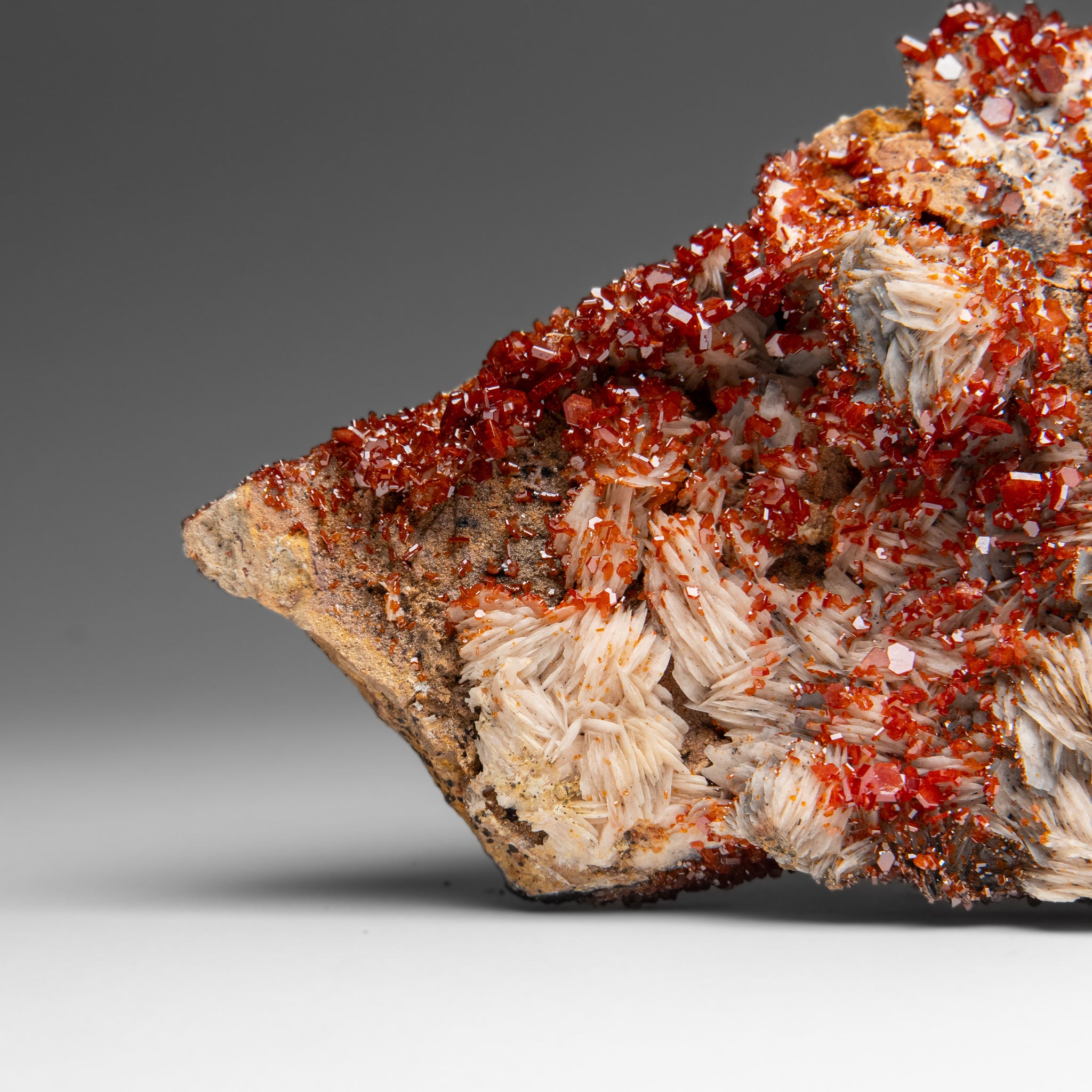Vanadinite Crystal Cluster on Matrix from Morocco (5.5 lbs)