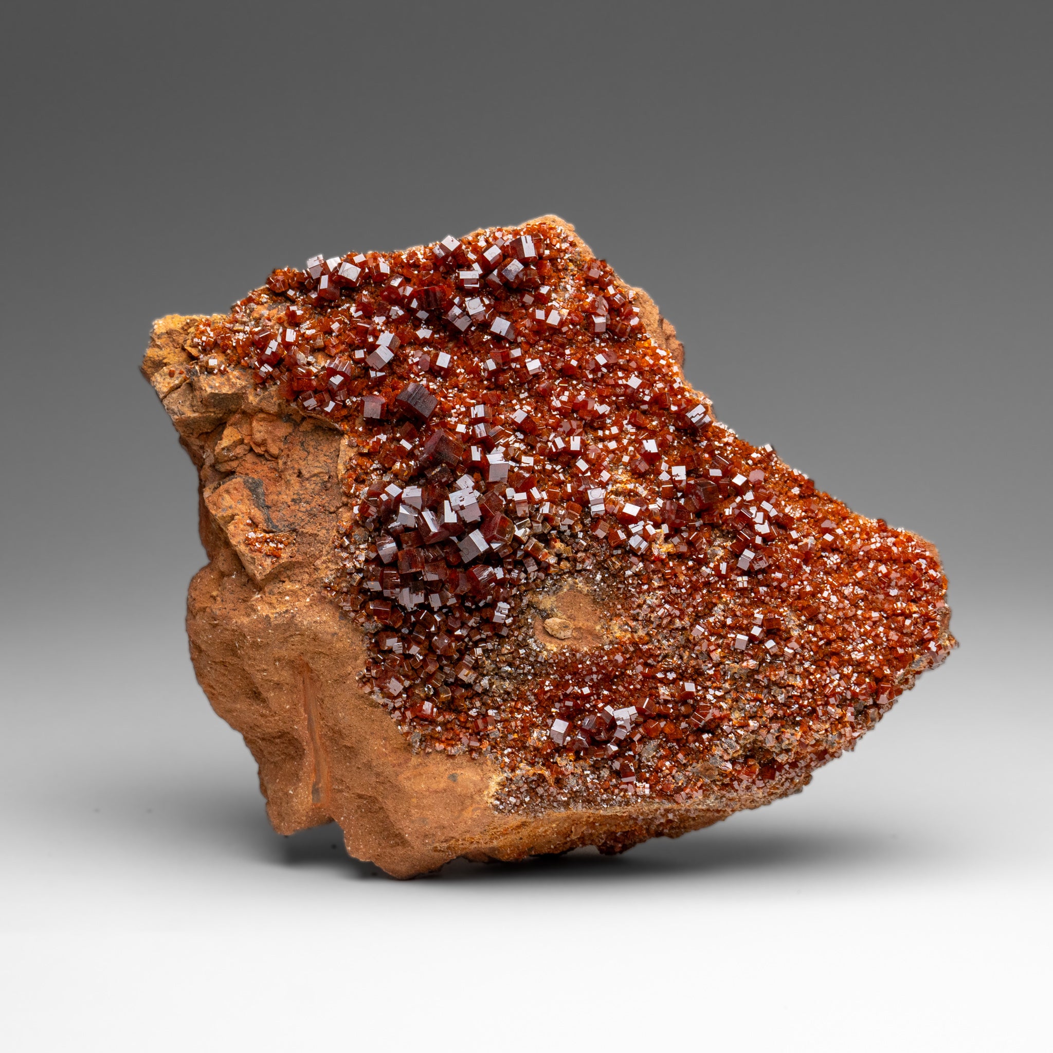 Vanadinite Crystal Cluster on Matrix from Morocco (7.5 lbs)