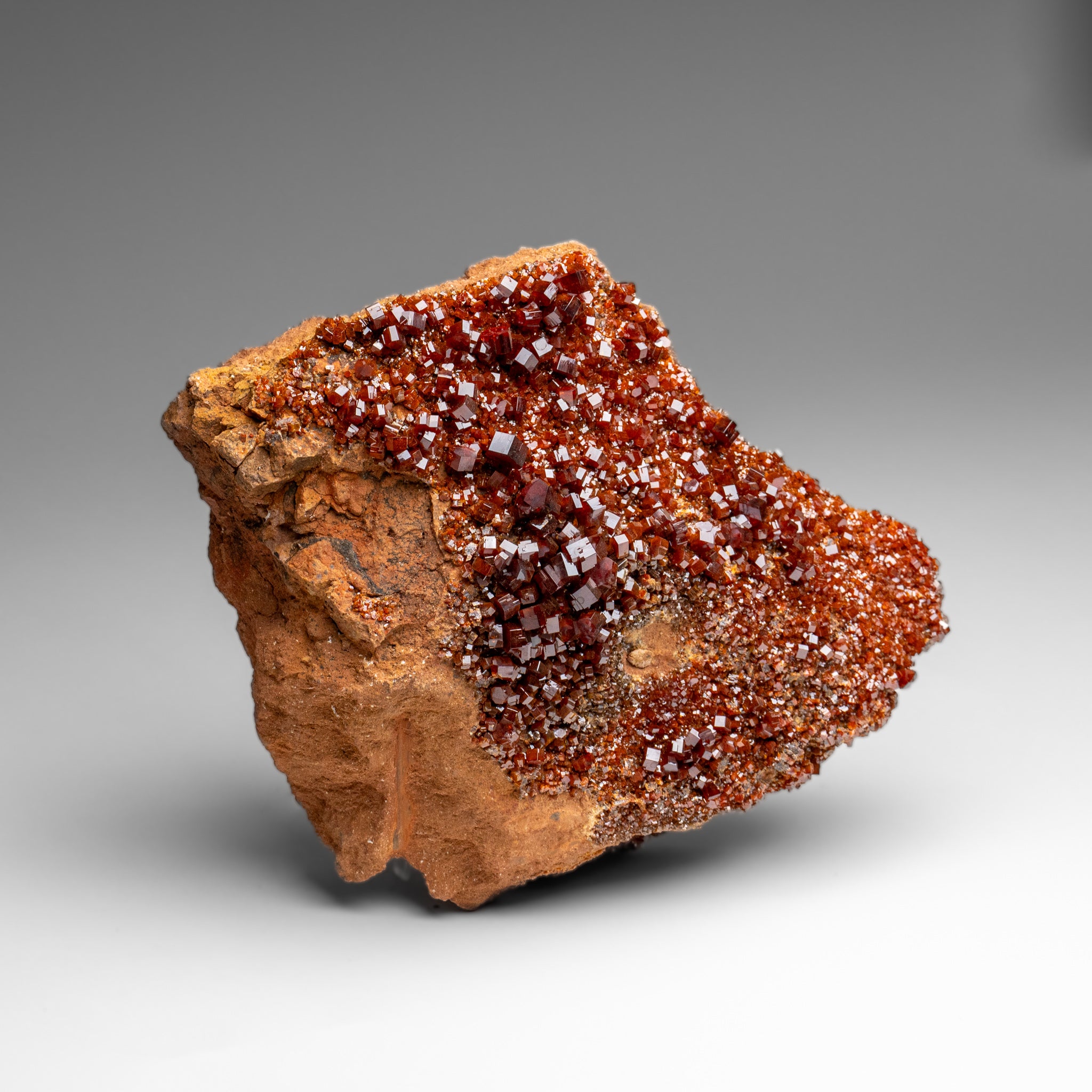 Vanadinite Crystal Cluster on Matrix from Morocco (7.5 lbs)