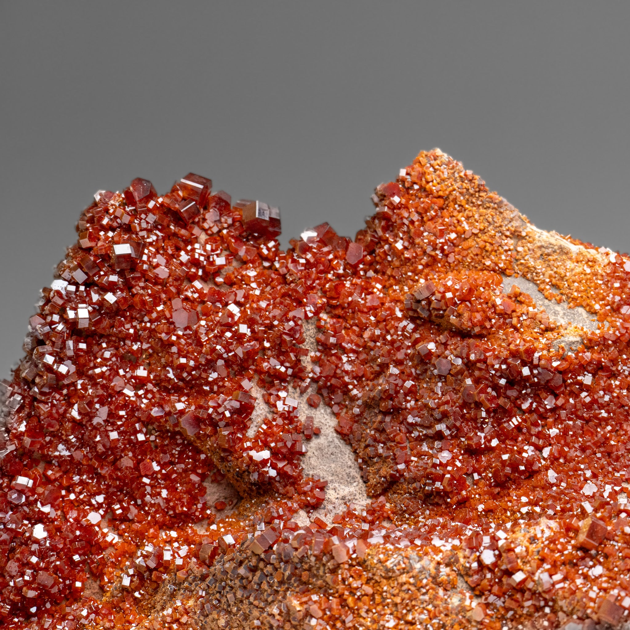 Vanadinite Crystal Cluster on Matrix from Morocco (7.5 lbs)