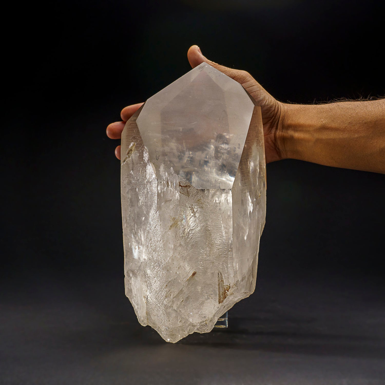 Genuine Polished Clear Quartz Point From Brazil (11.5 lbs)