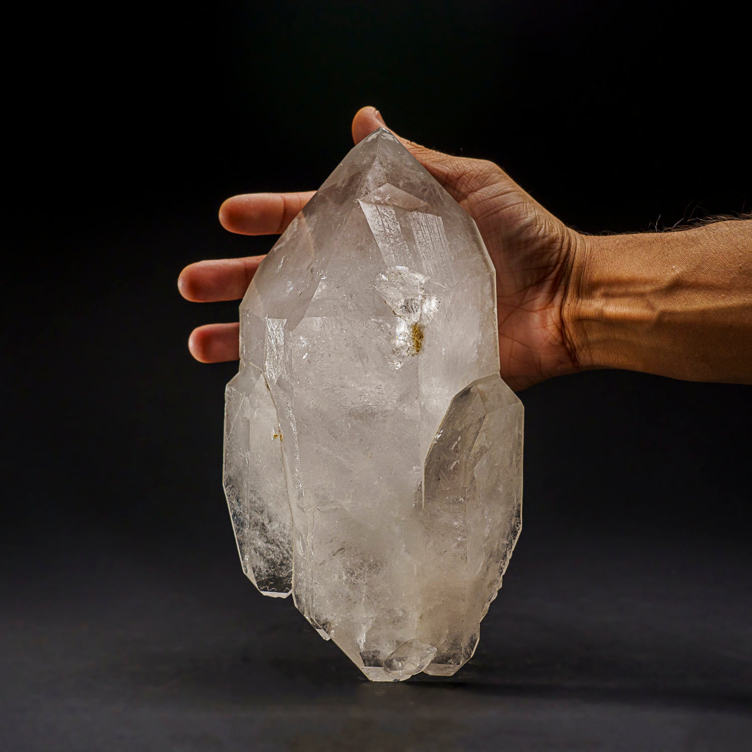 Genuine Polished Clear Quartz Point From Brazil (6 lbs)