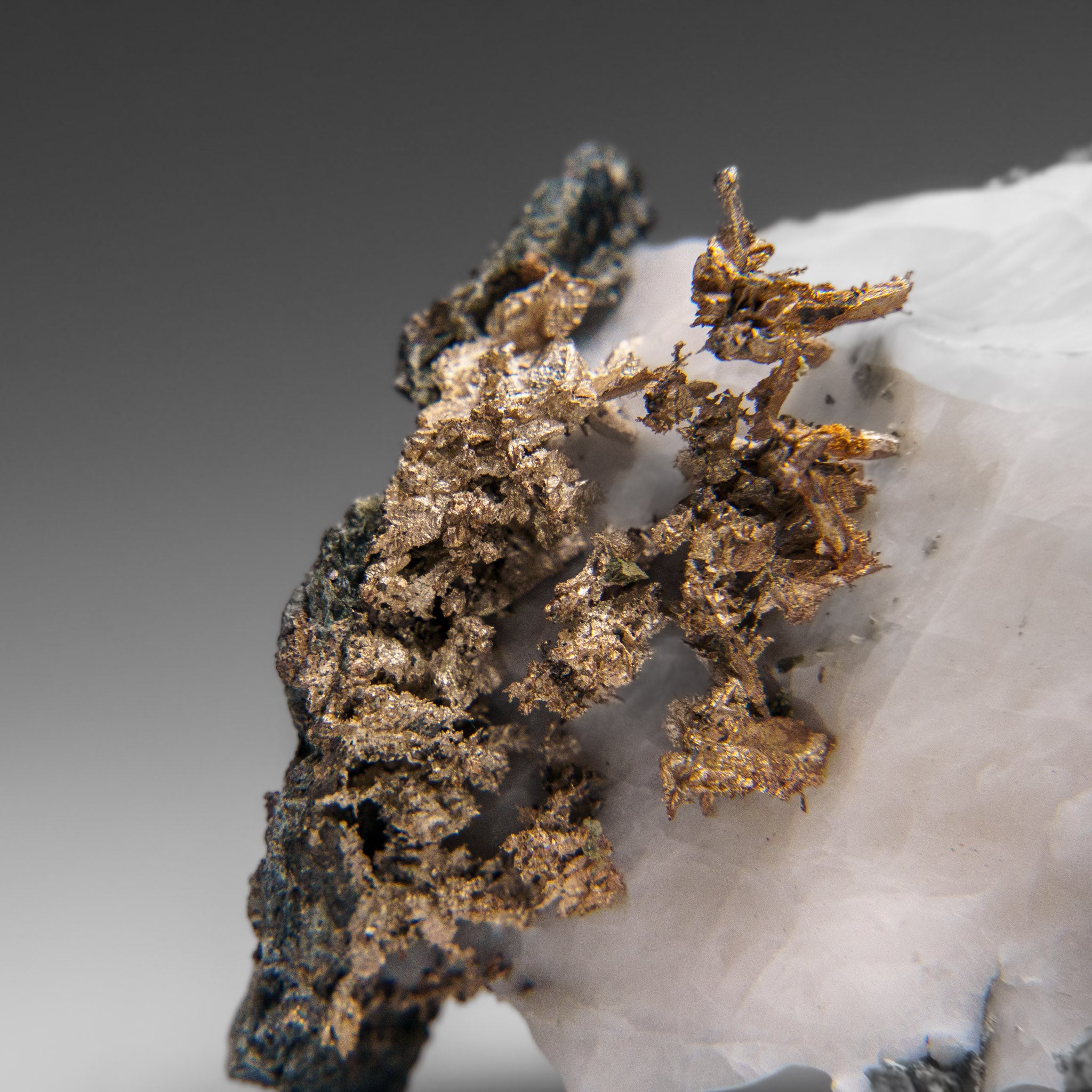 Native Silver on Calcite Crystal Cluster  Matrix From Bouismas Mine, Zagora, Morocco