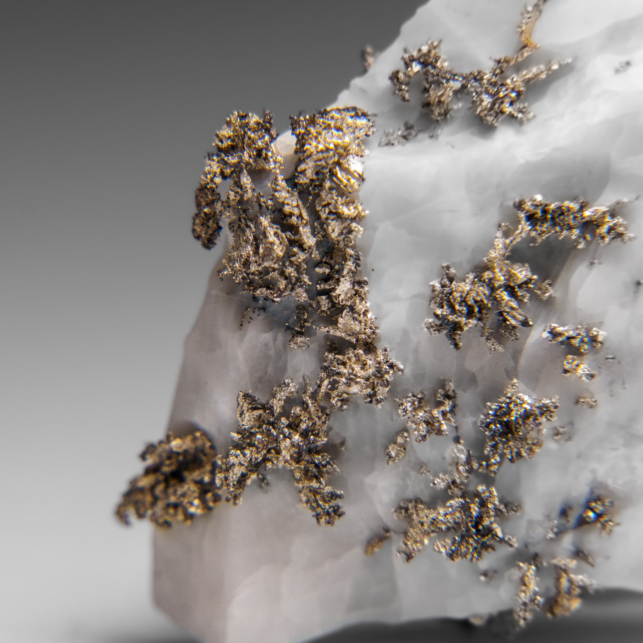 Native Silver on Calcite Crystal Cluster  Matrix From Bouismas Mine, Zagora, Morocco