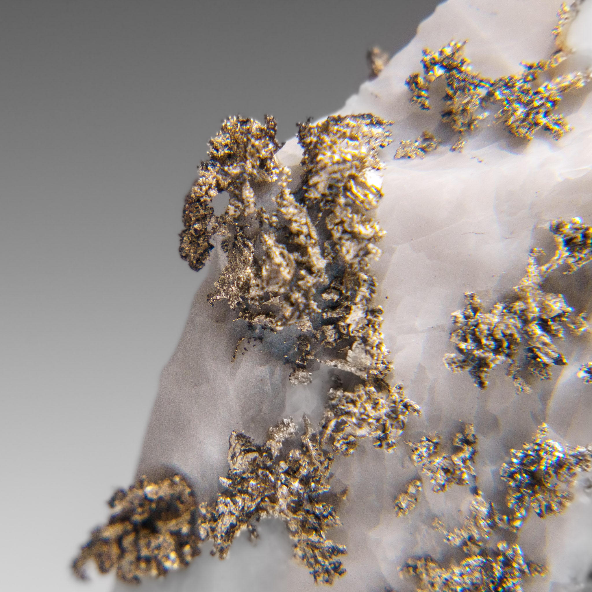 Native Silver on Calcite Crystal Cluster  Matrix From Bouismas Mine, Zagora, Morocco