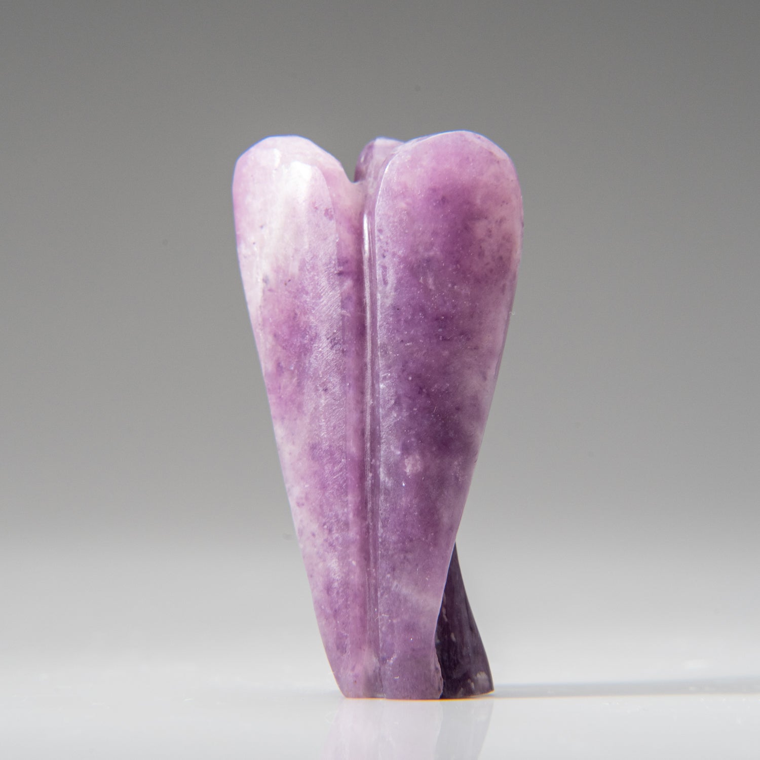 Genuine Polished Amethyst Crystal Healing Angel Carving (27.7 grams)