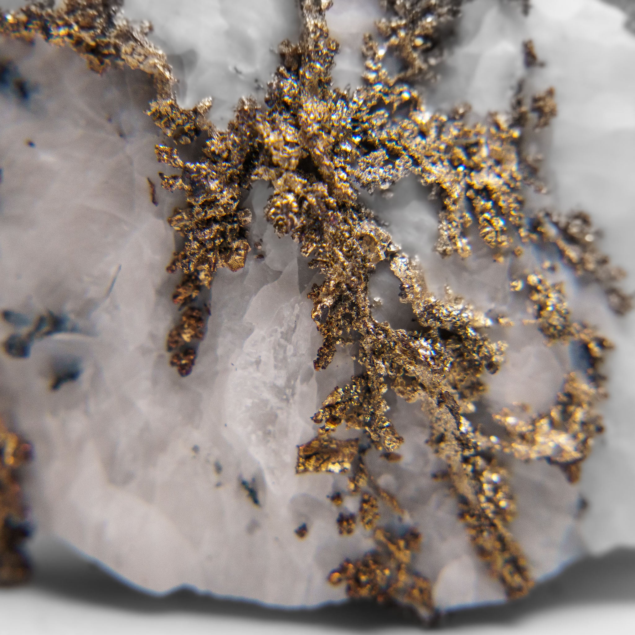 Native Silver on Calcite Crystal Cluster  Matrix From Bouismas Mine, Zagora, Morocco