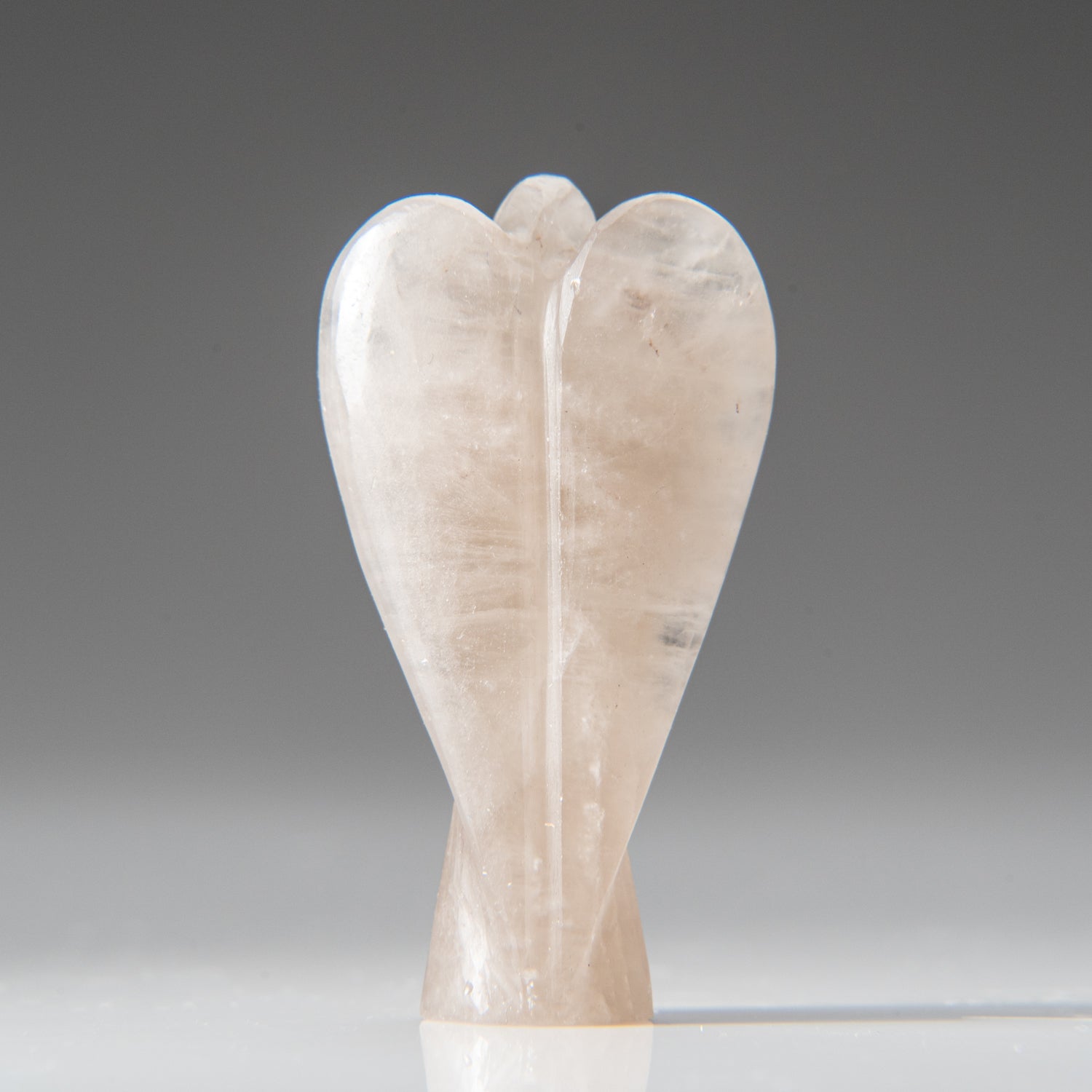 Genuine Polished Smoky Quartz Healing Angel Carving (21.7 grams)