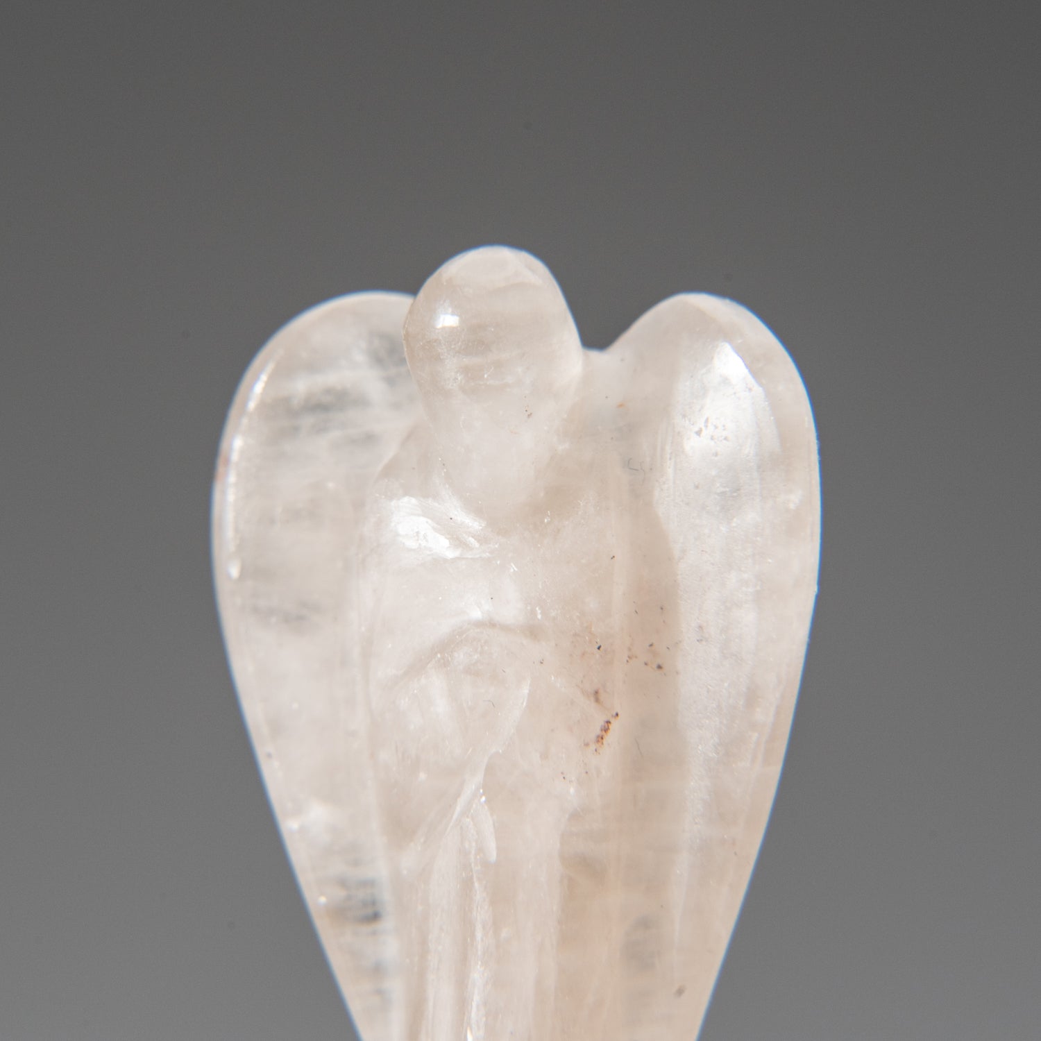 Genuine Polished Smoky Quartz Healing Angel Carving (21.7 grams)
