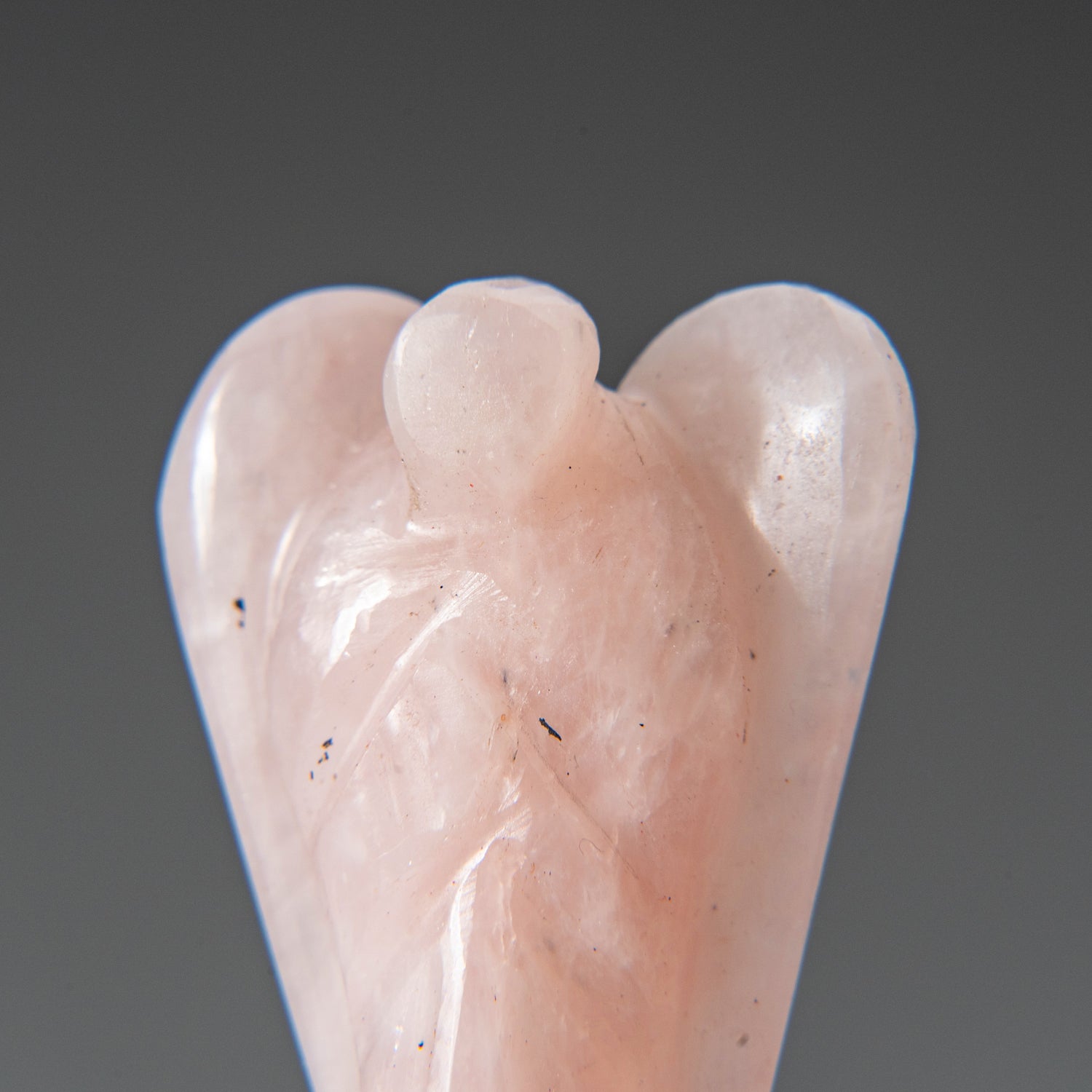 Genuine Polished Rose Quartz Healing Angel Carving (33.3 grams)
