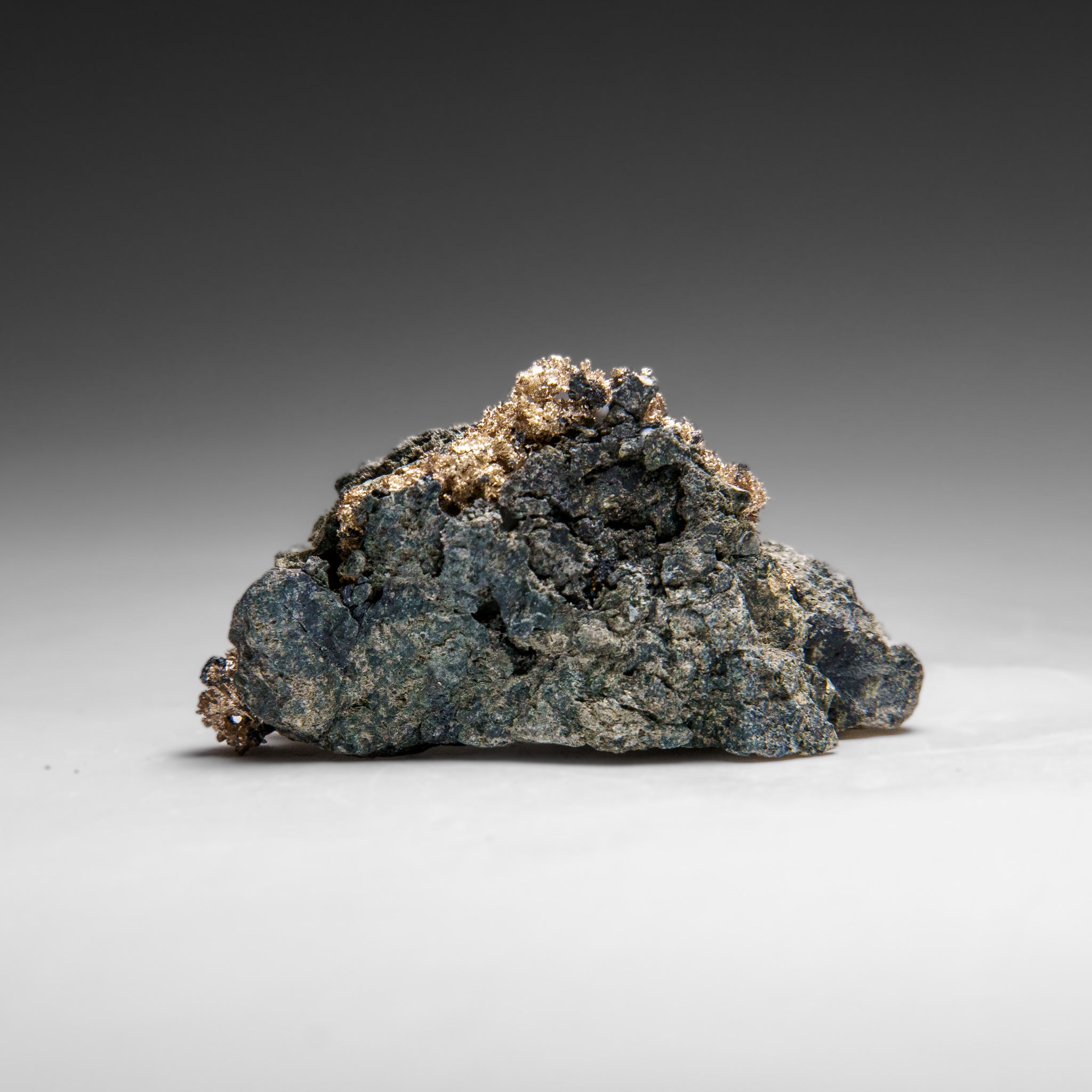 Native Silver on Calcite Crystal Cluster  Matrix From Bouismas Mine, Zagora, Morocco