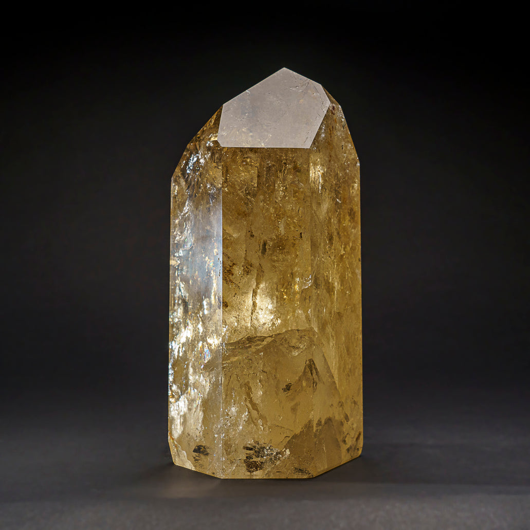 Genuine Museum Quality Citrine Crystal Point from Brazil (12 lbs