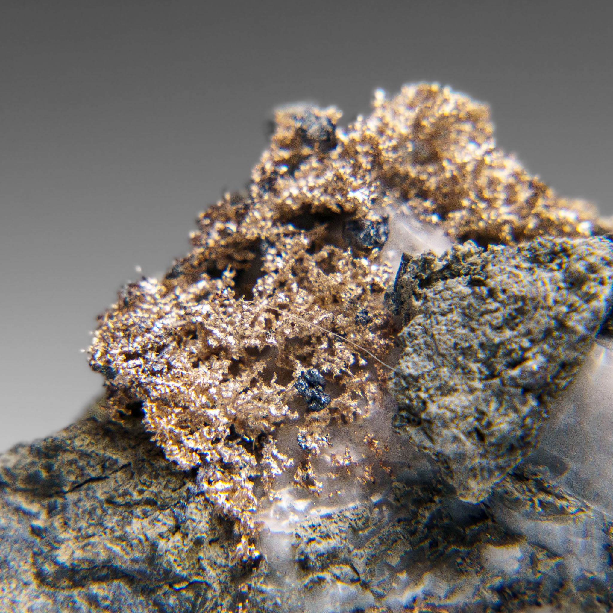 Native Silver on Calcite Crystal Cluster  Matrix From Bouismas Mine, Zagora, Morocco