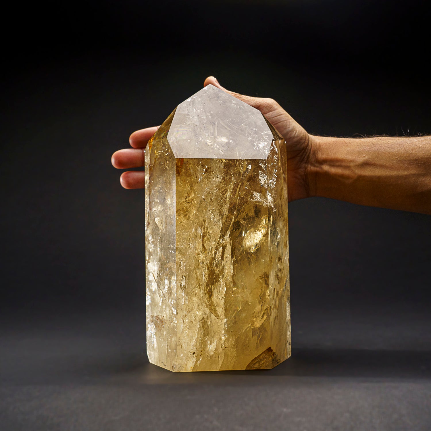 Genuine Museum Quality Citrine Crystal Point from Brazil (12 lbs)