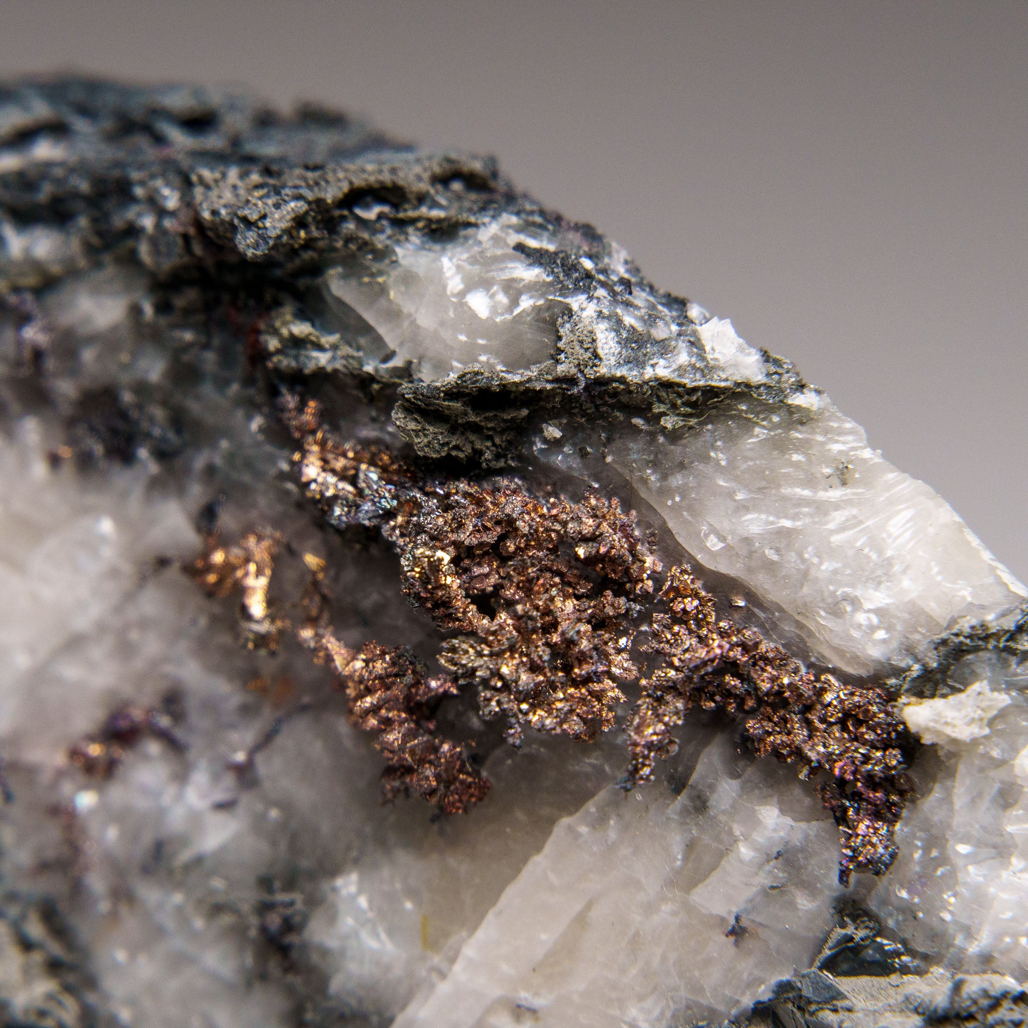 Native Silver on Calcite Crystal Cluster  Matrix From Bouismas Mine, Zagora, Morocco