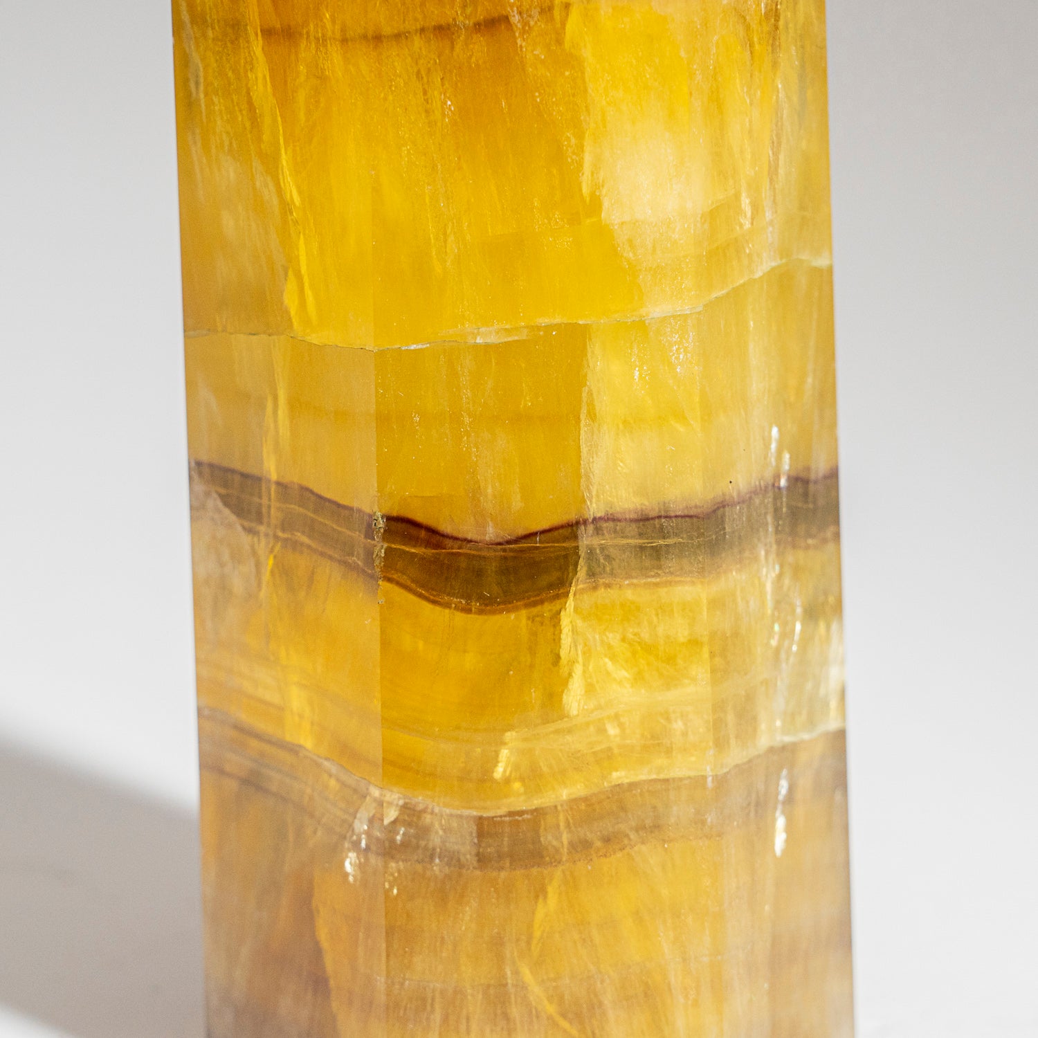 Genuine Polished Yellow Fluorite Point from Argentina (2 lbs)