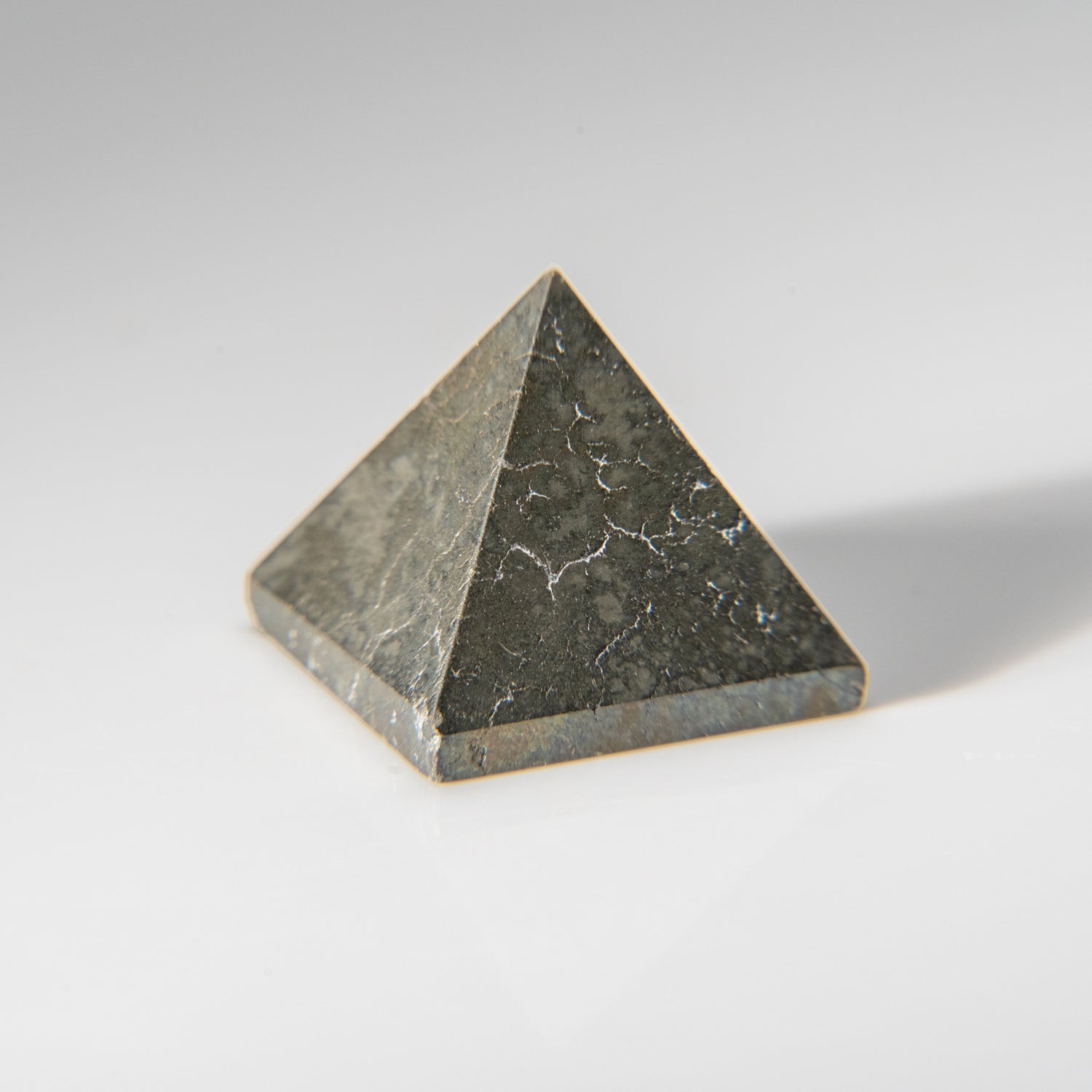 Genuine Polished Pyrite Gemstone Pyramid (13.3 grams)