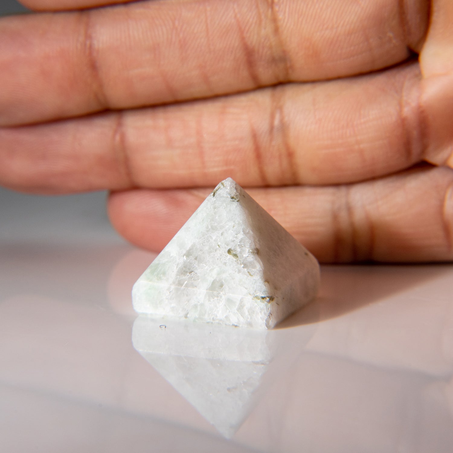 Genuine Polished Amazonite Gemstone Mini Pyramid (14.6 grams)
