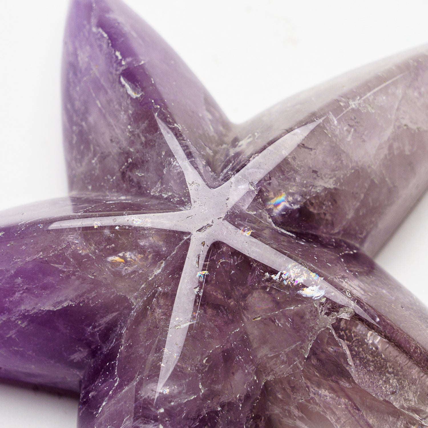 Genuine Polished Amethyst Star Fish