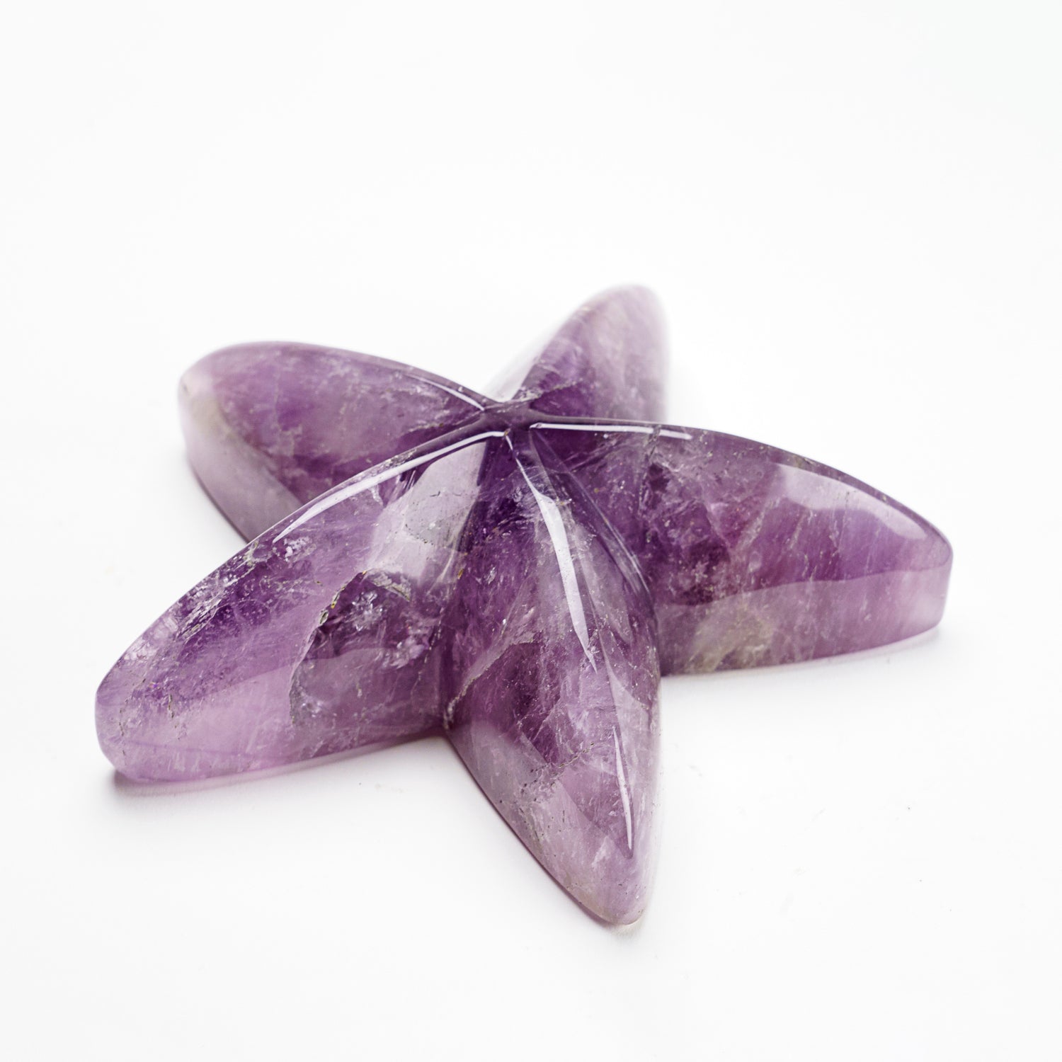 Genuine Polished Amethyst Star Fish