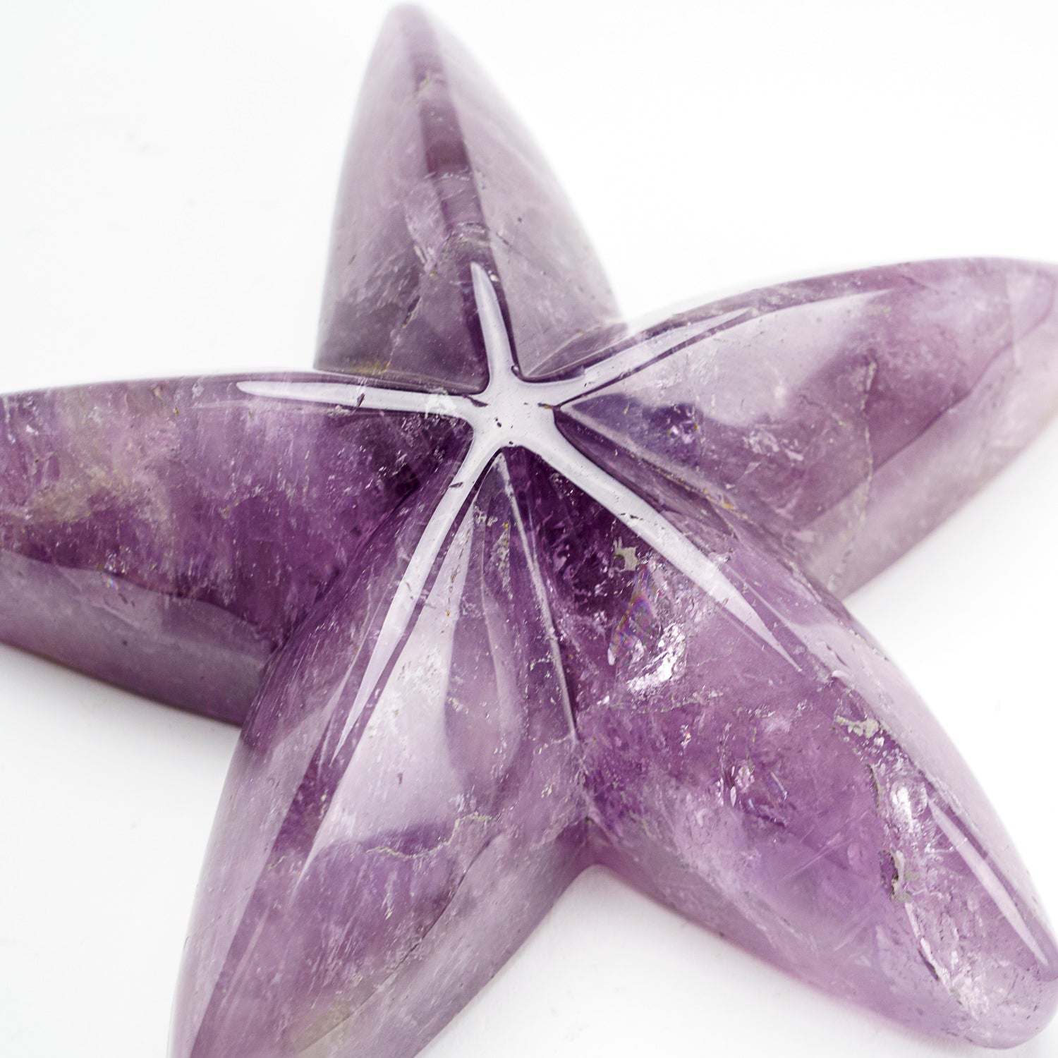 Genuine Polished Amethyst Star Fish