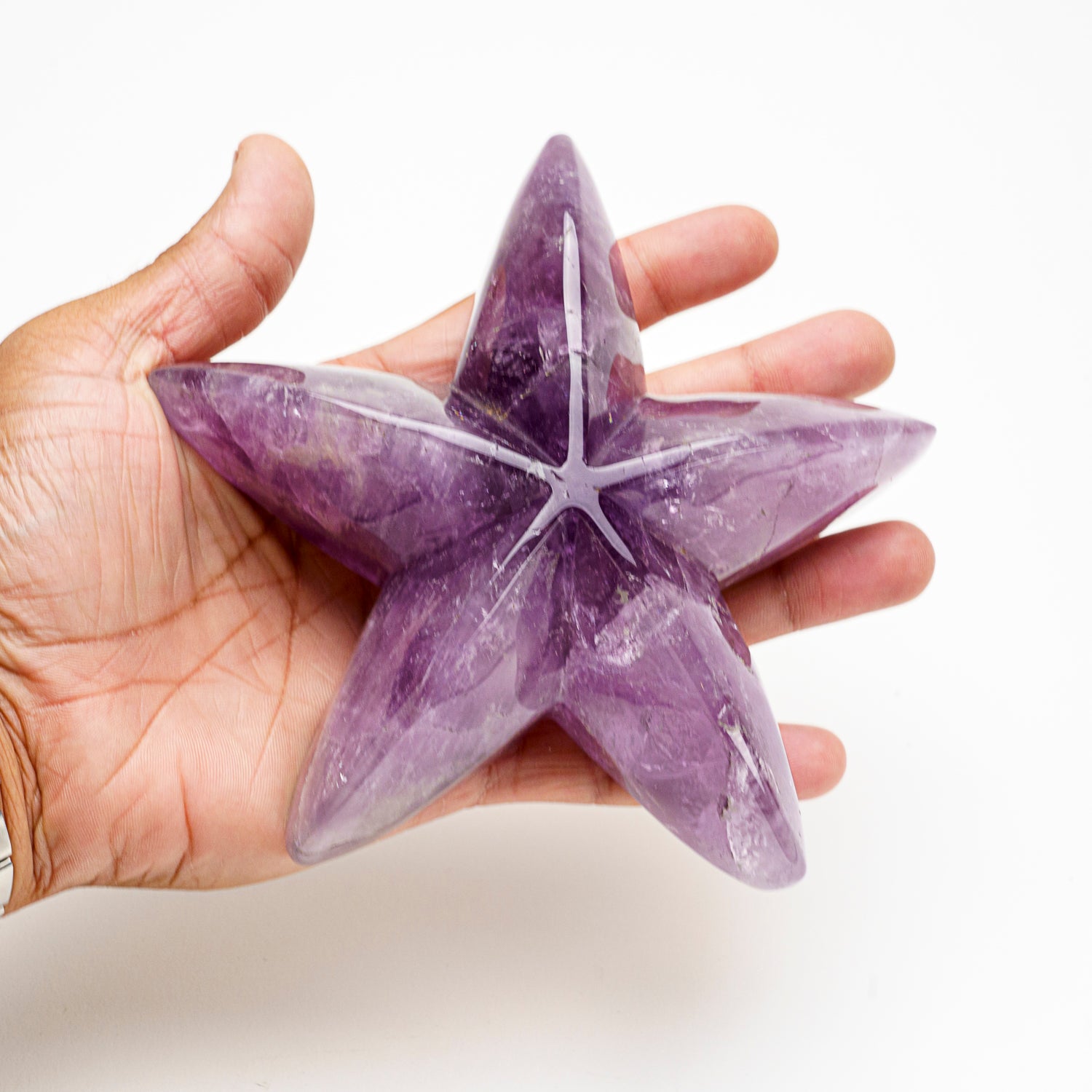 Genuine Polished Amethyst Star Fish