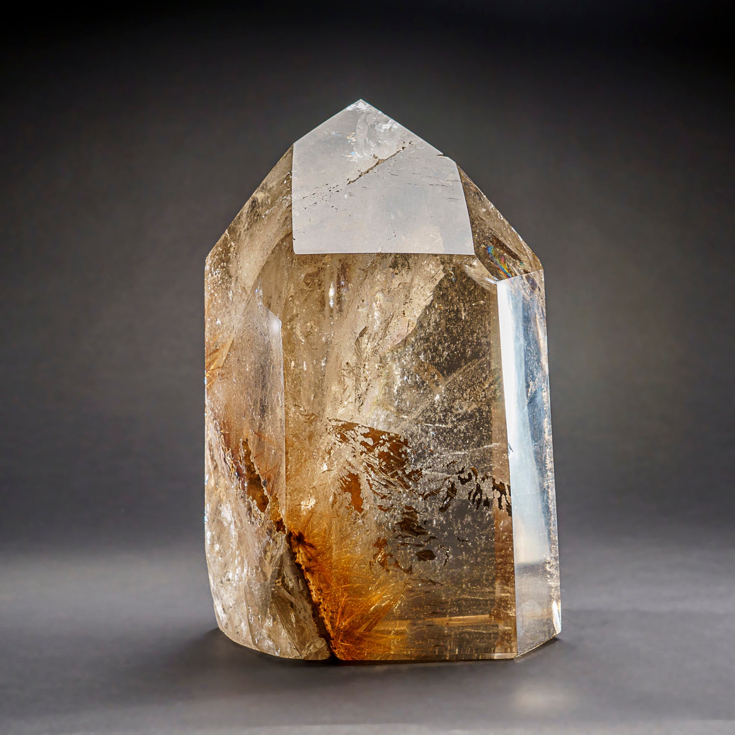 Genuine Large Smoky Quartz Crystal Point From Brazil (17.5 lbs)