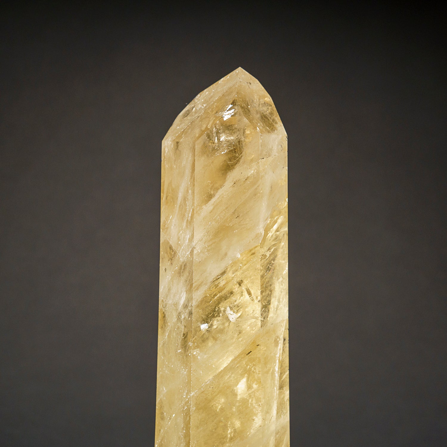 Genuine polished Citrine Crystal Point from Brazil (5.5 lbs)