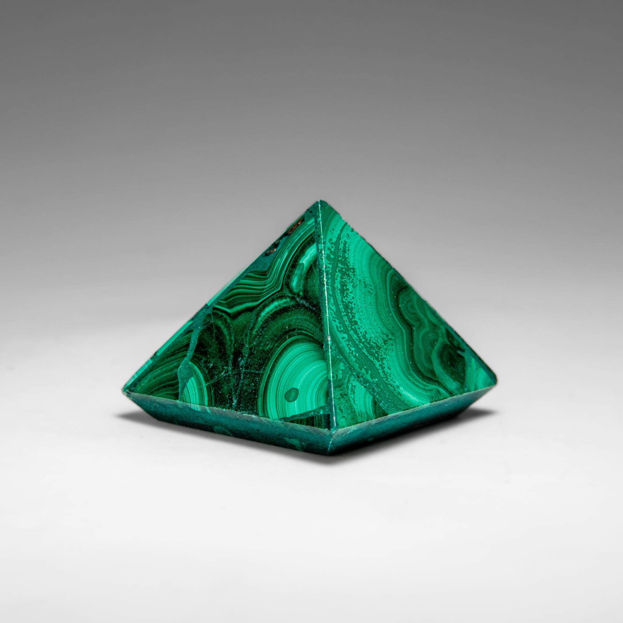 Genuine Polished Malachite Pyramid (71.6 grams)