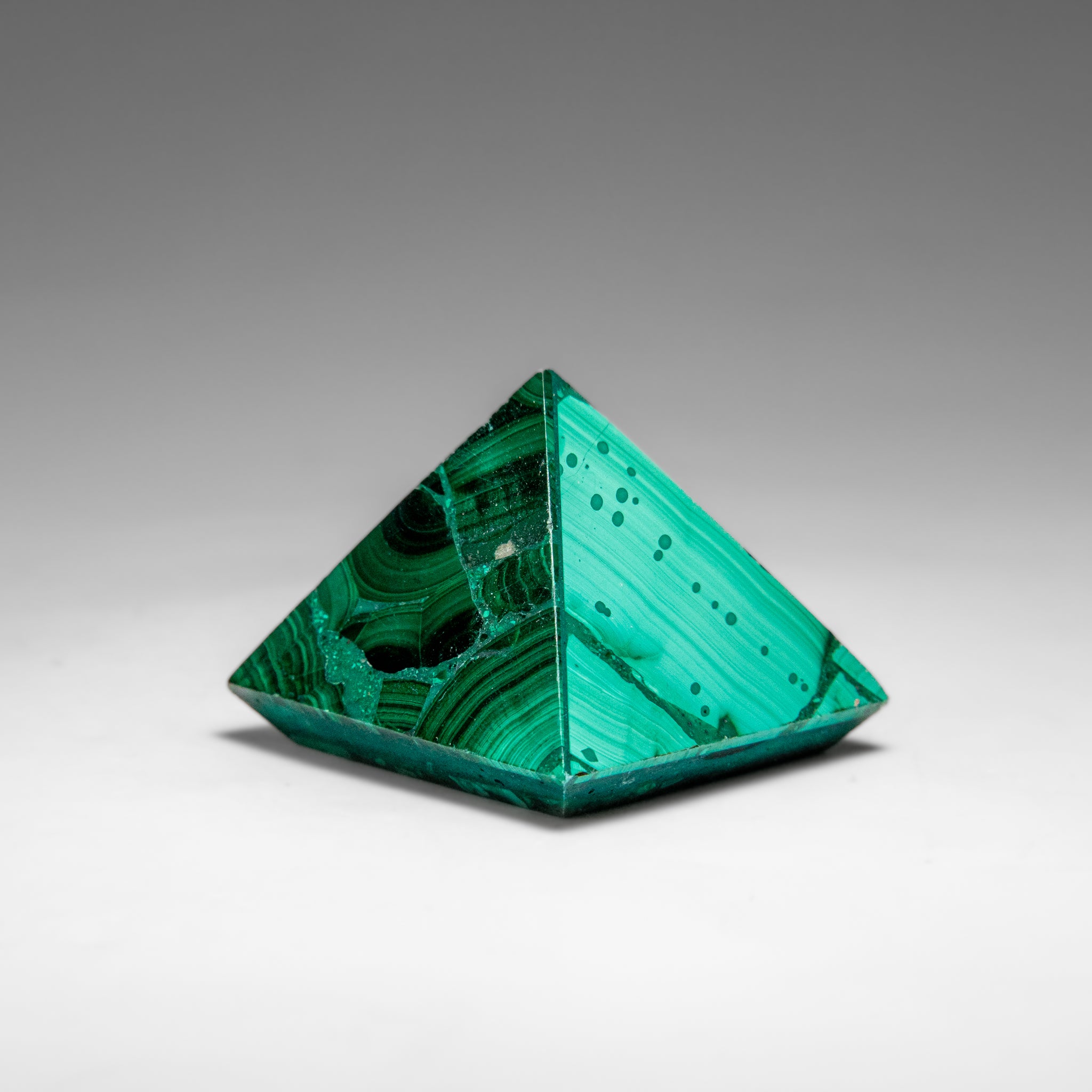 Genuine Polished Malachite Pyramid (71.6 grams)