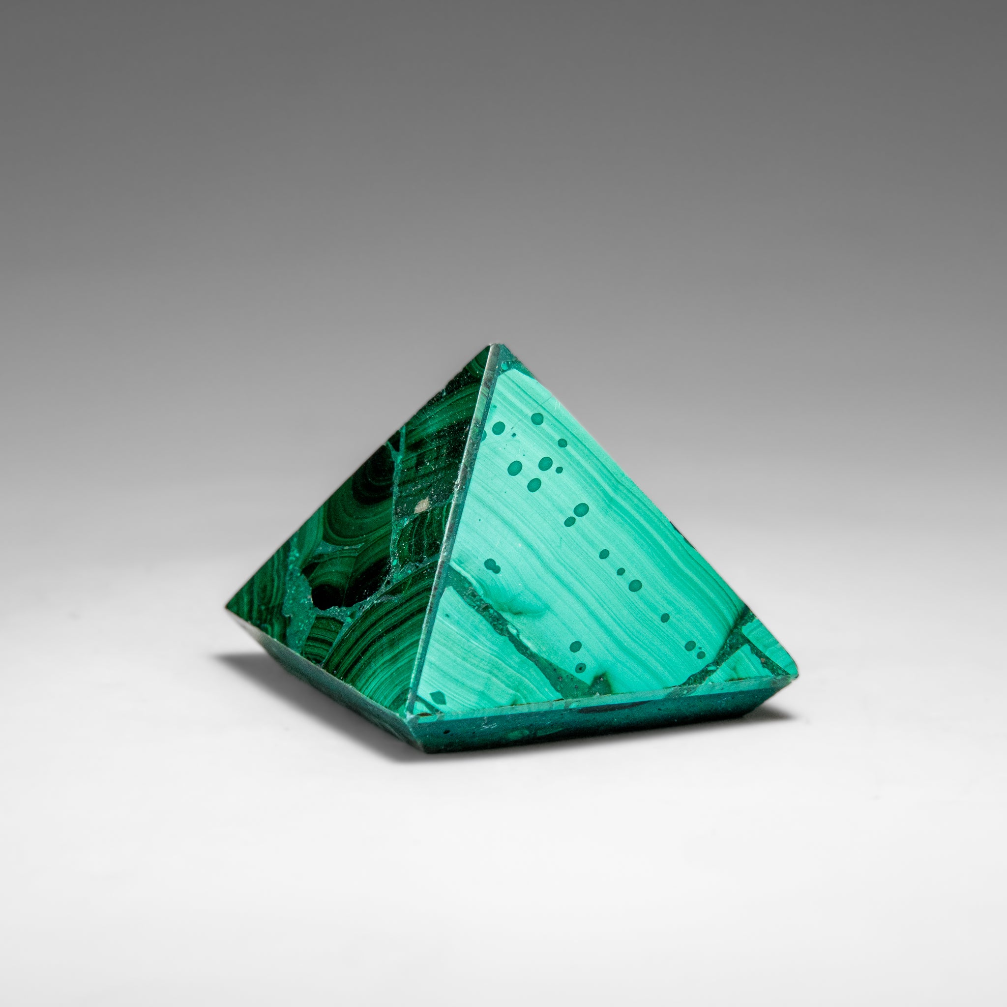 Genuine Polished Malachite Pyramid (71.6 grams)