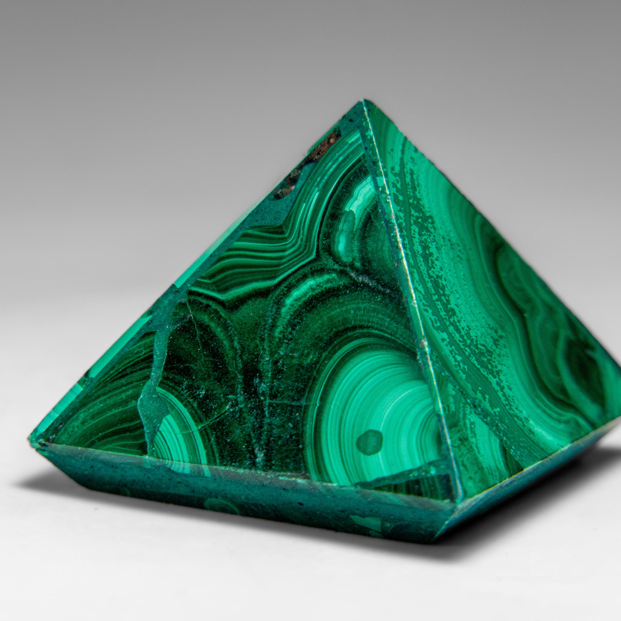 Genuine Polished Malachite Pyramid (71.6 grams)
