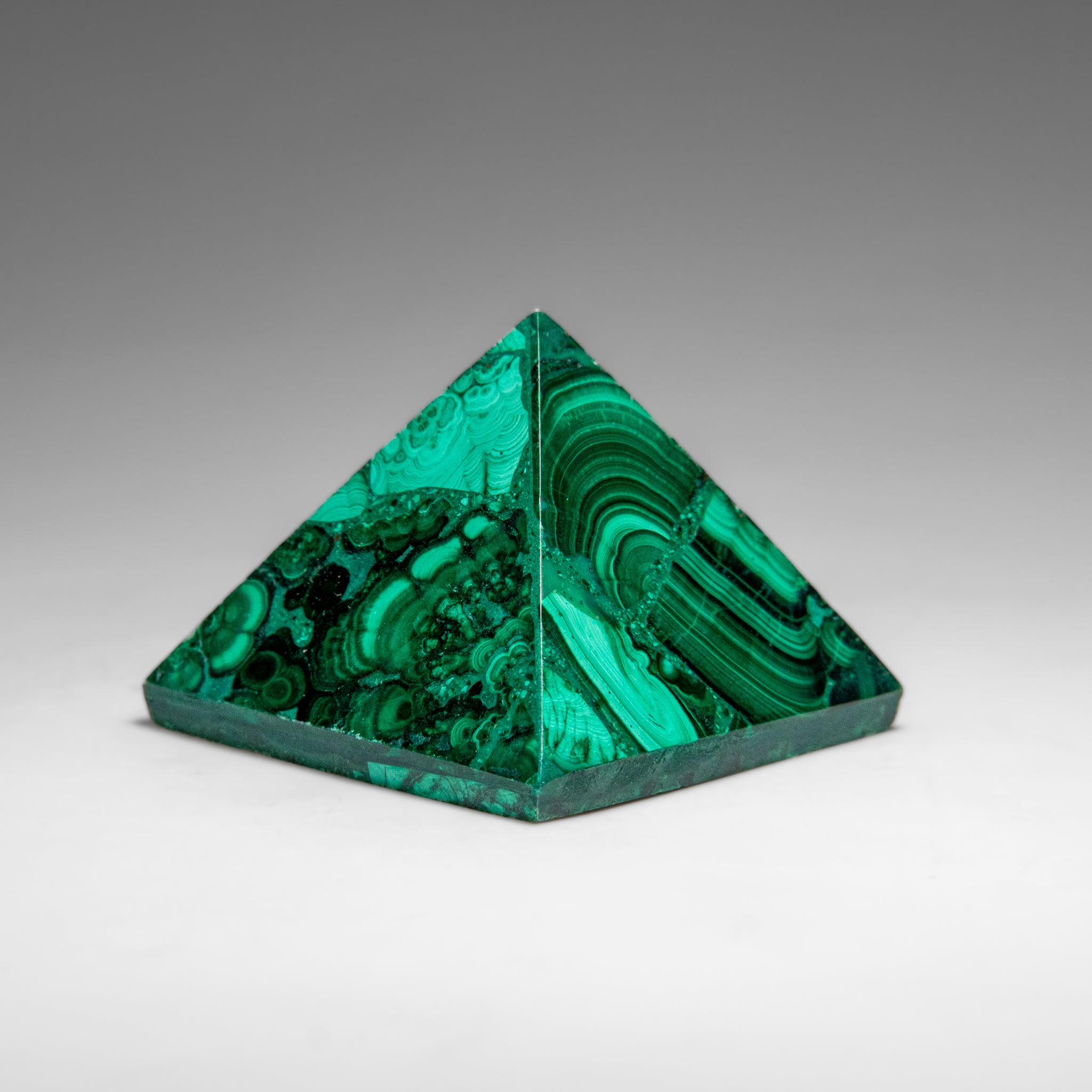 Genuine Polished Malachite Pyramid (87.2 grams)