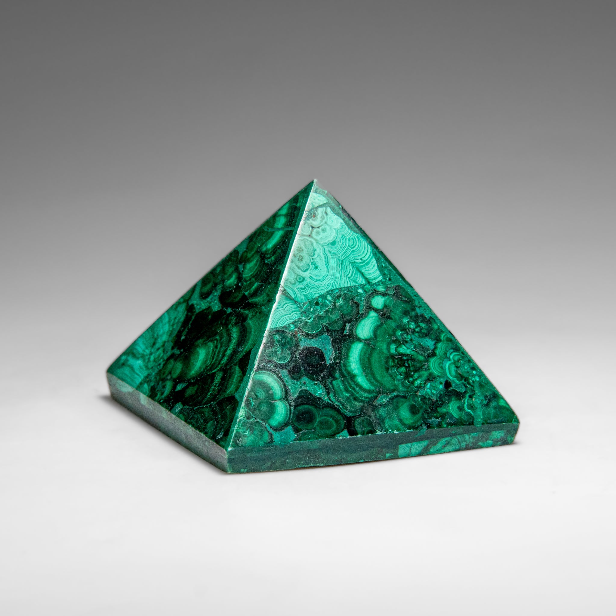 Genuine Polished Malachite Pyramid (87.2 grams)