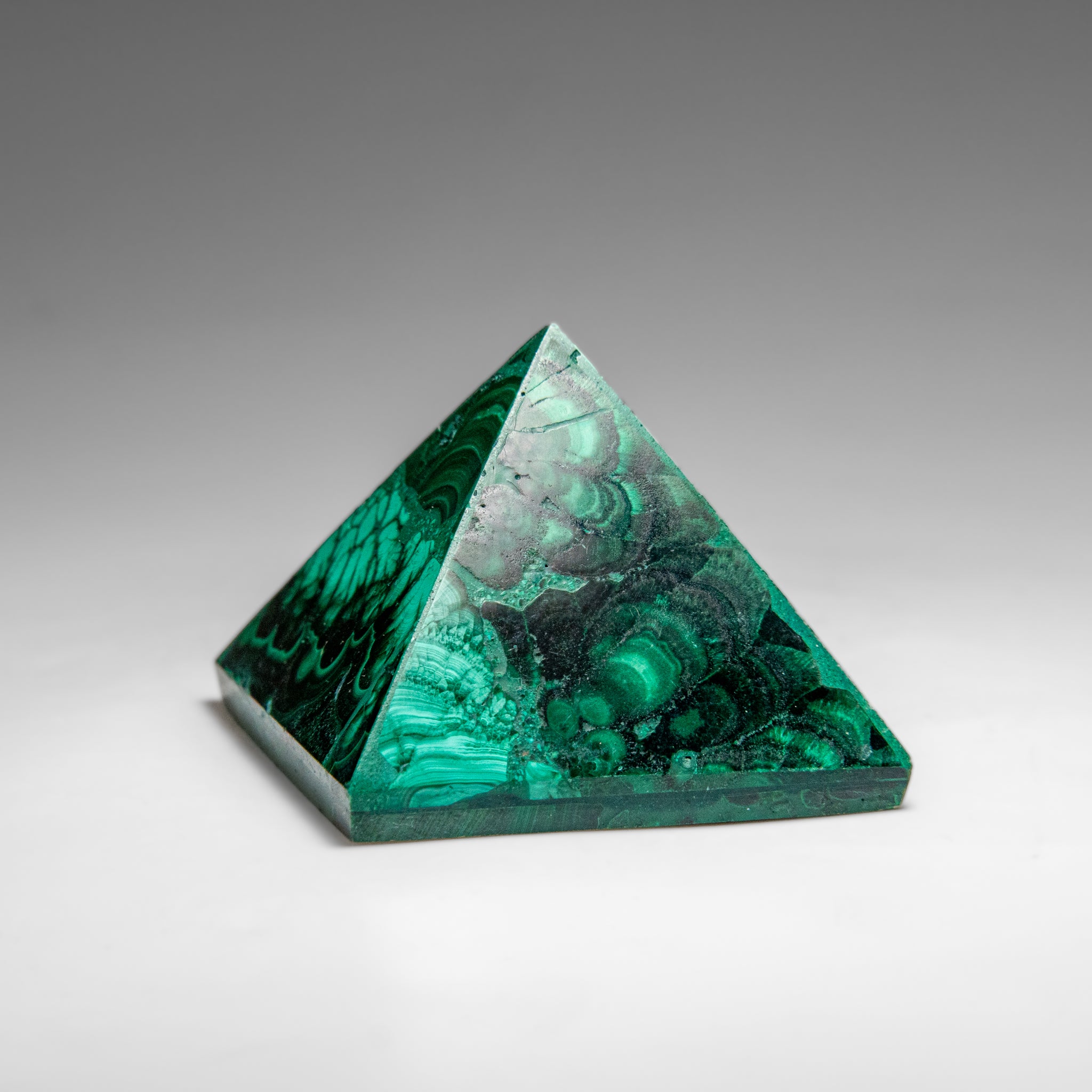 Genuine Polished Malachite Pyramid (87.2 grams)