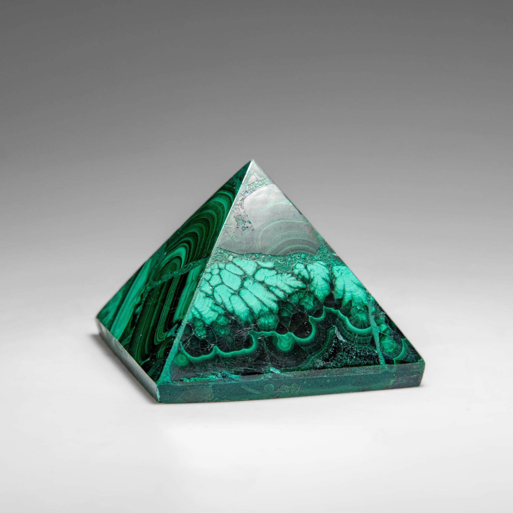 Genuine Polished Malachite Pyramid (87.2 grams)