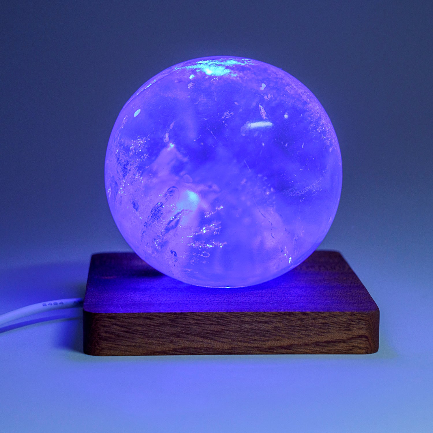 LED Wood Light Base/Stand for Crystals