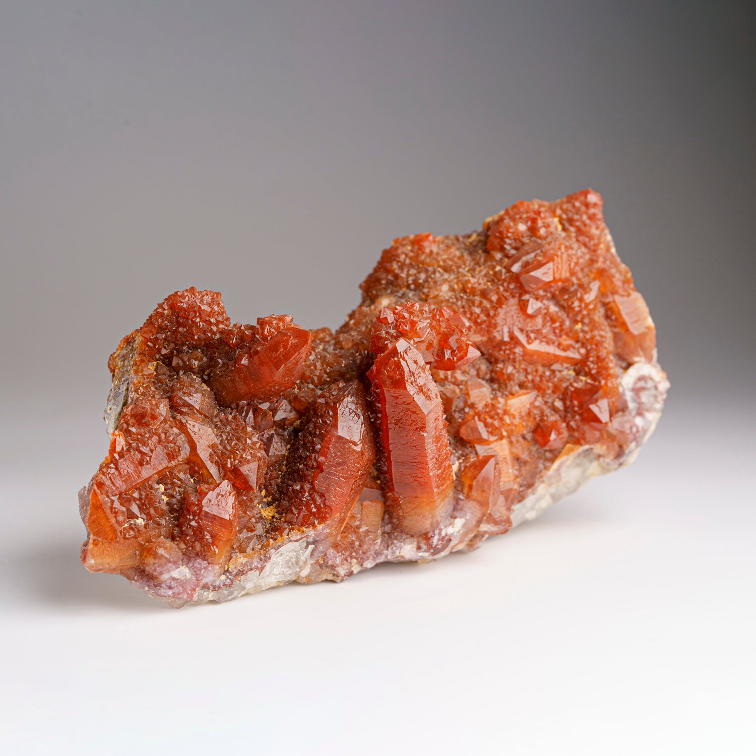 Red Quartz Hematite crystal cluster From Morocco (1.75 lbs)