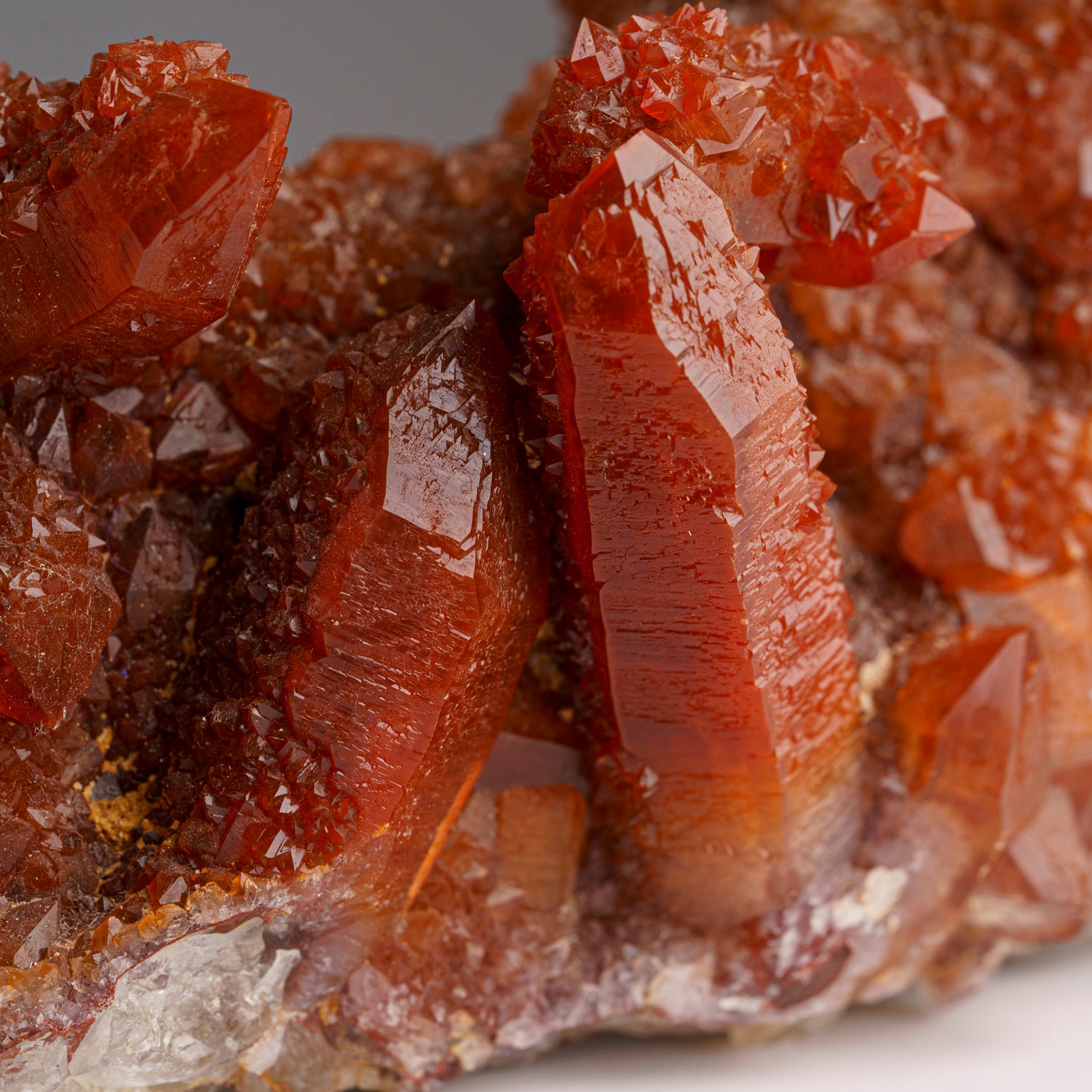 Red Quartz Hematite crystal cluster From Morocco (1.75 lbs)