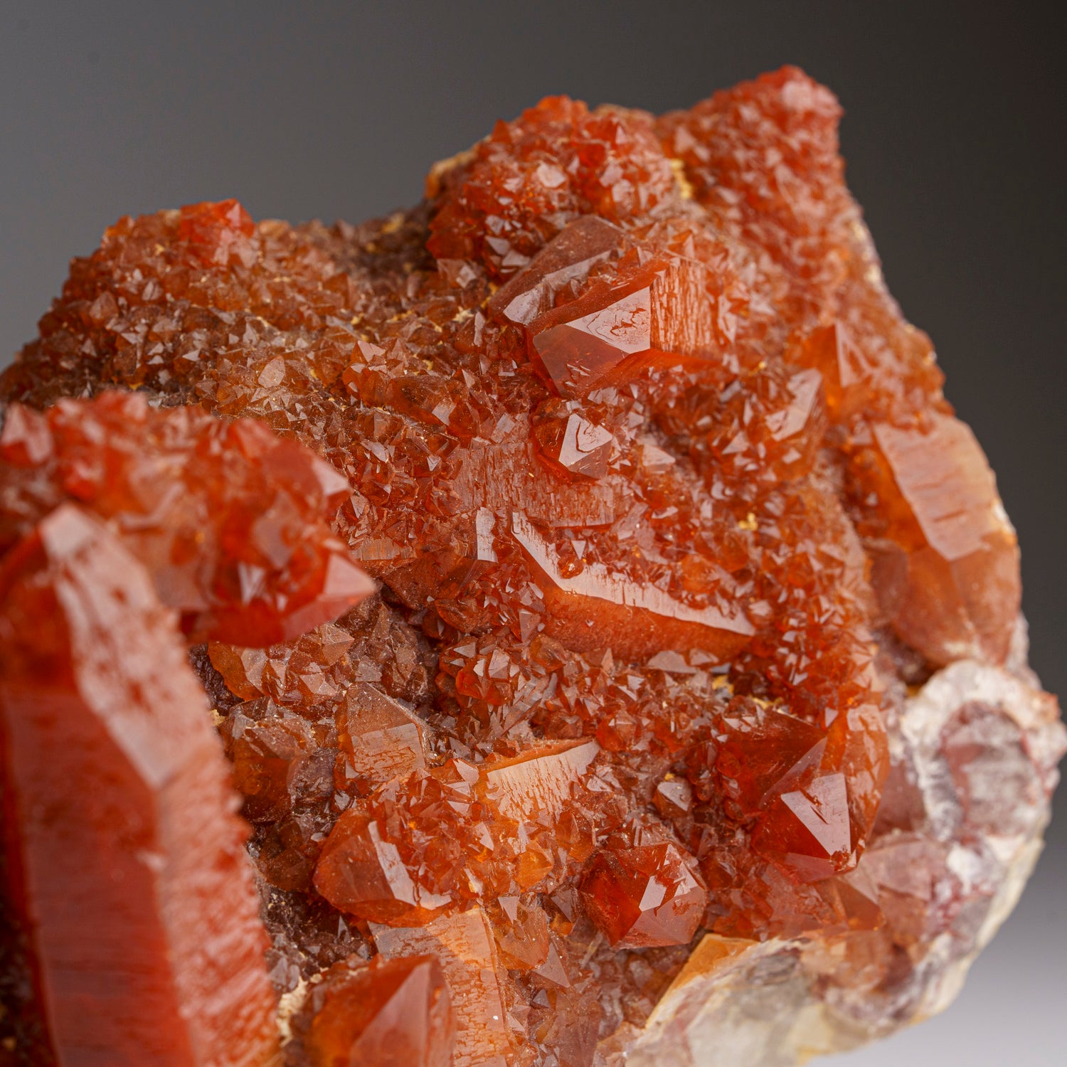 Red Quartz Hematite crystal cluster From Morocco (1.75 lbs)