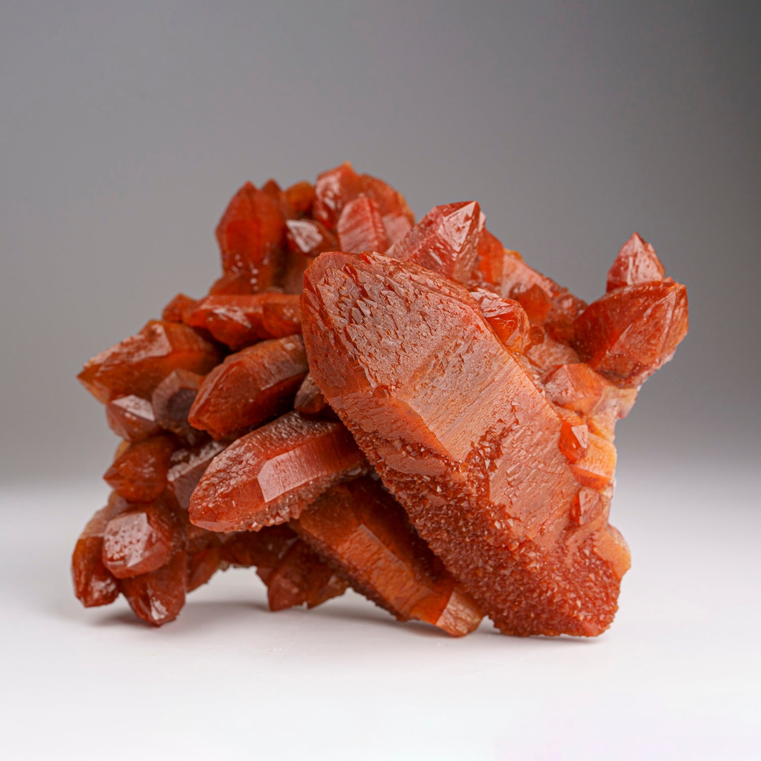 Red Quartz Hematite crystal cluster From Morocco (1.6 lbs)