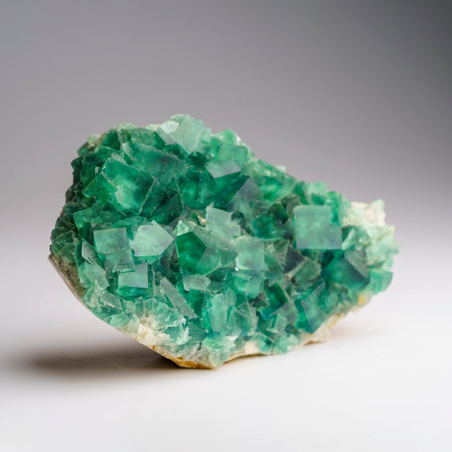 Green Fluorite and Calcite from Shanhua Pu Mine, Xianghualing, Hunan Province, China