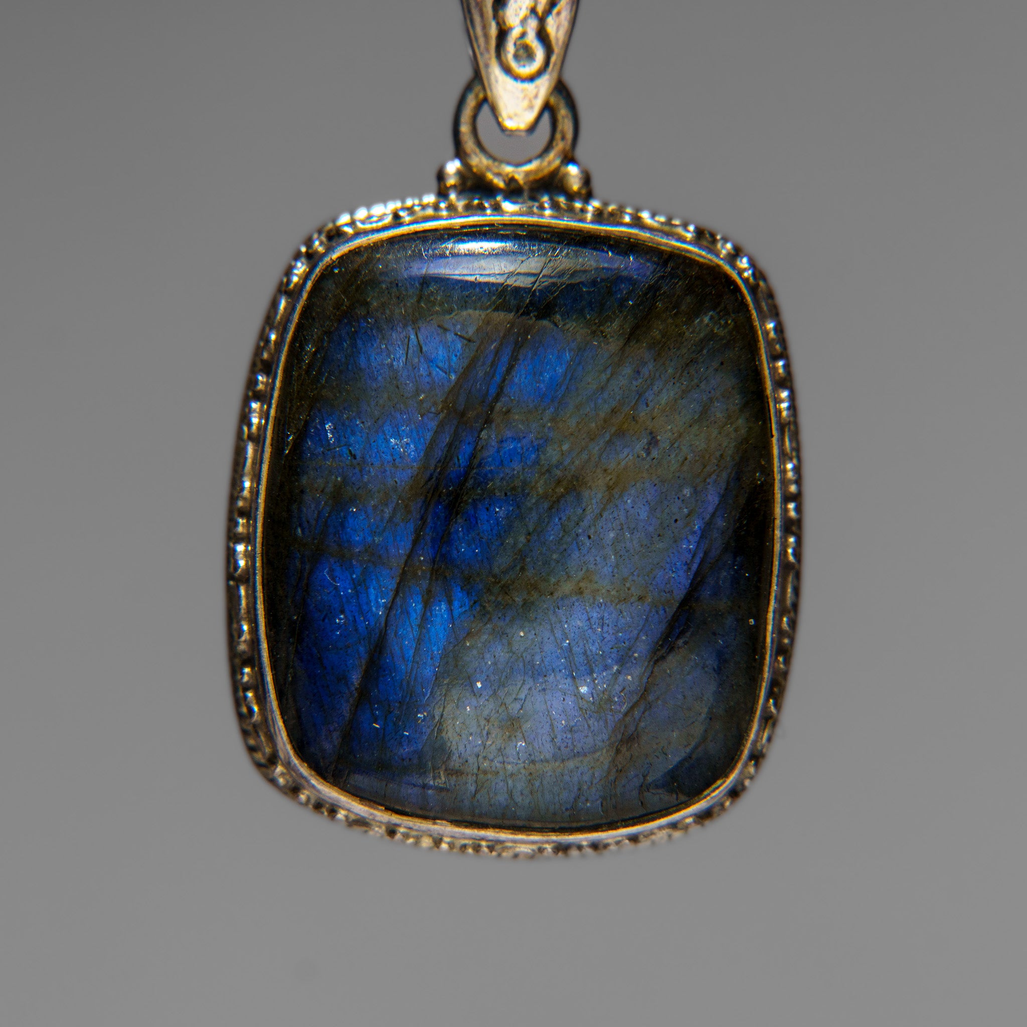 Sterling Silver Labradorite Gemstone Pendant with 18" Sterling Silver Chain